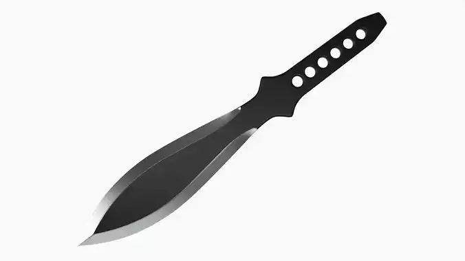 Knife throwing 06 3D model
