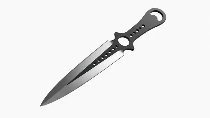 Knife throwing 08 3D model