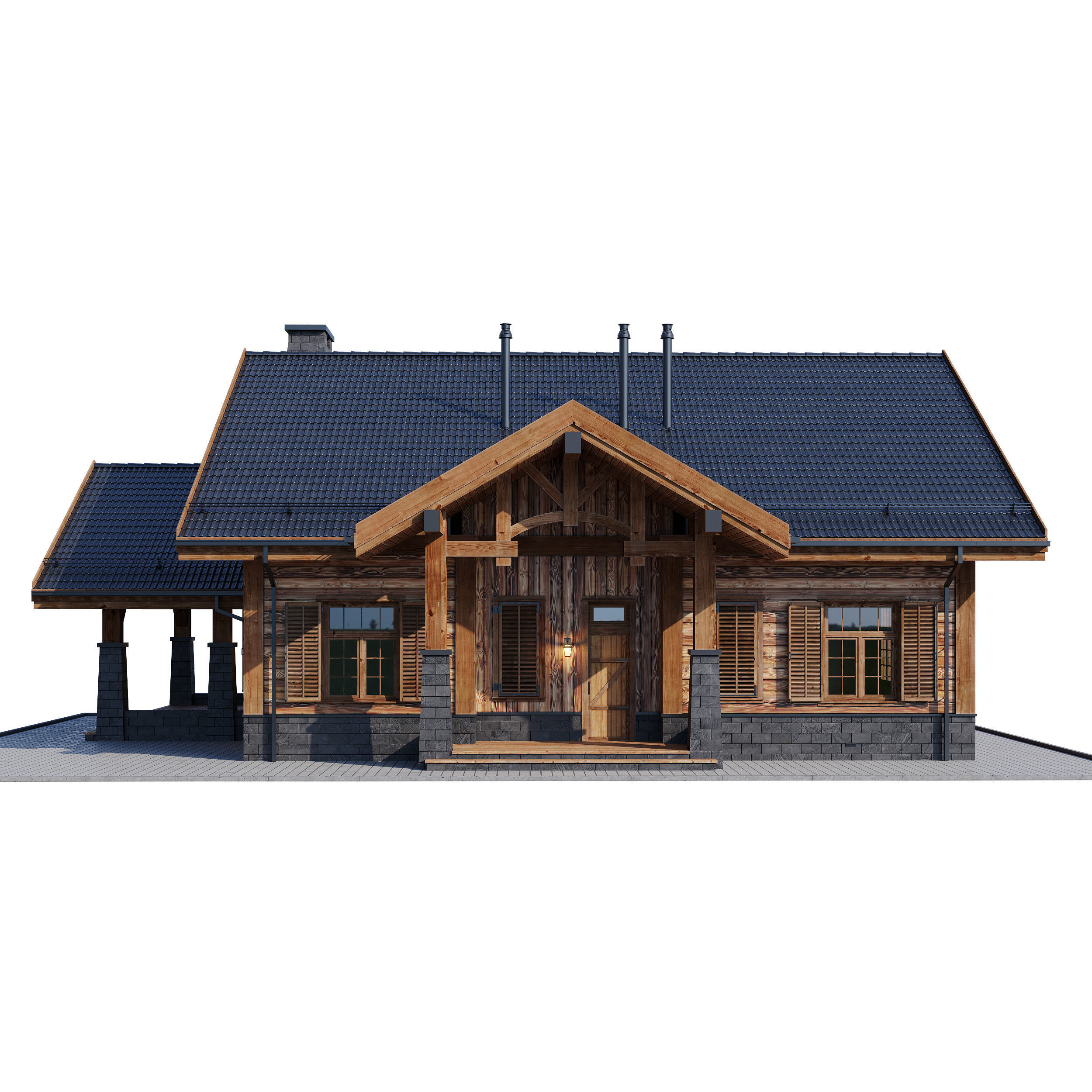 Eco wood v4 3D model_6