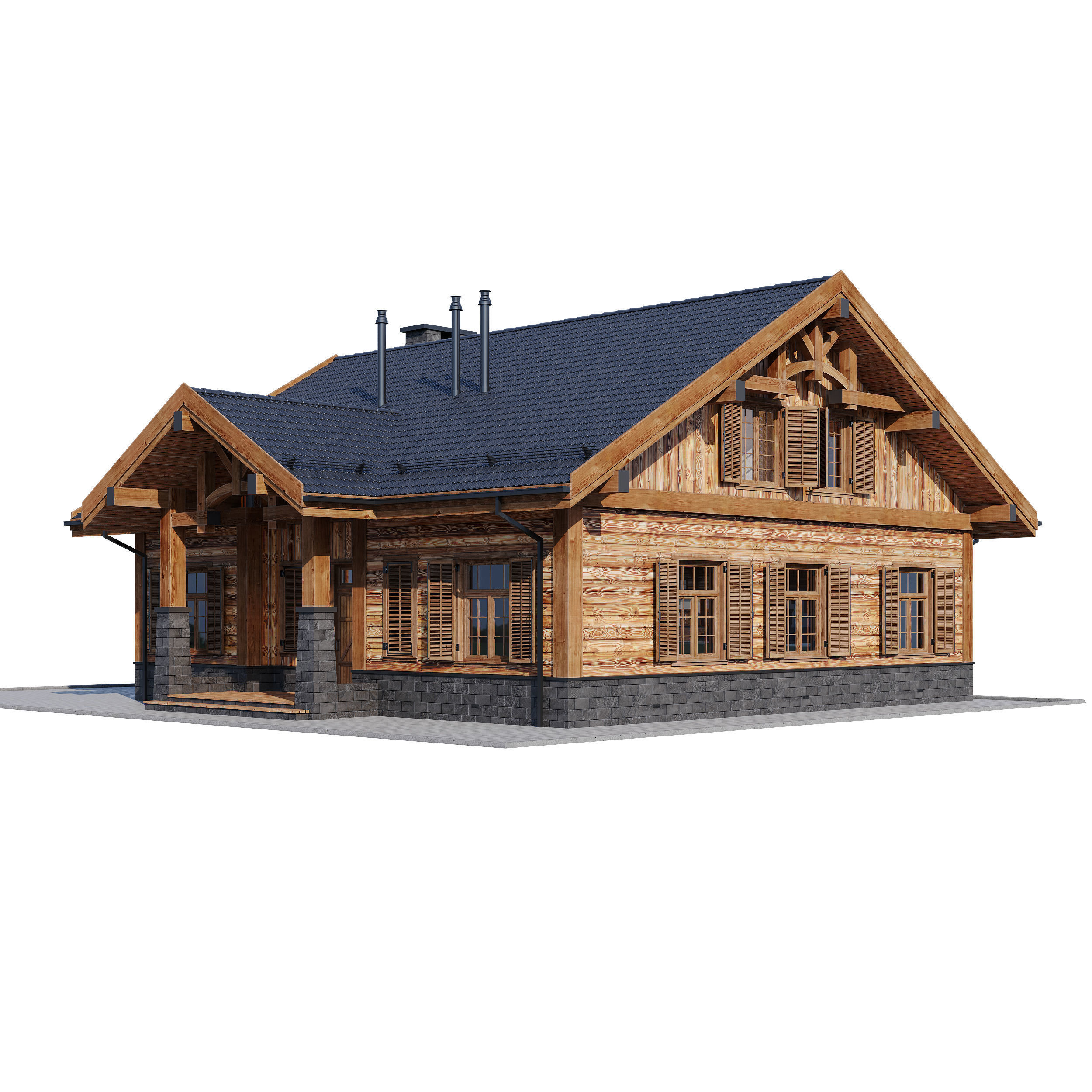 Eco wood v4 3D model_5