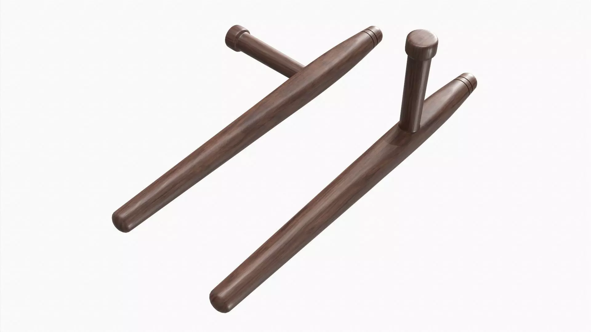 Okinawa tonfa wood 3D model