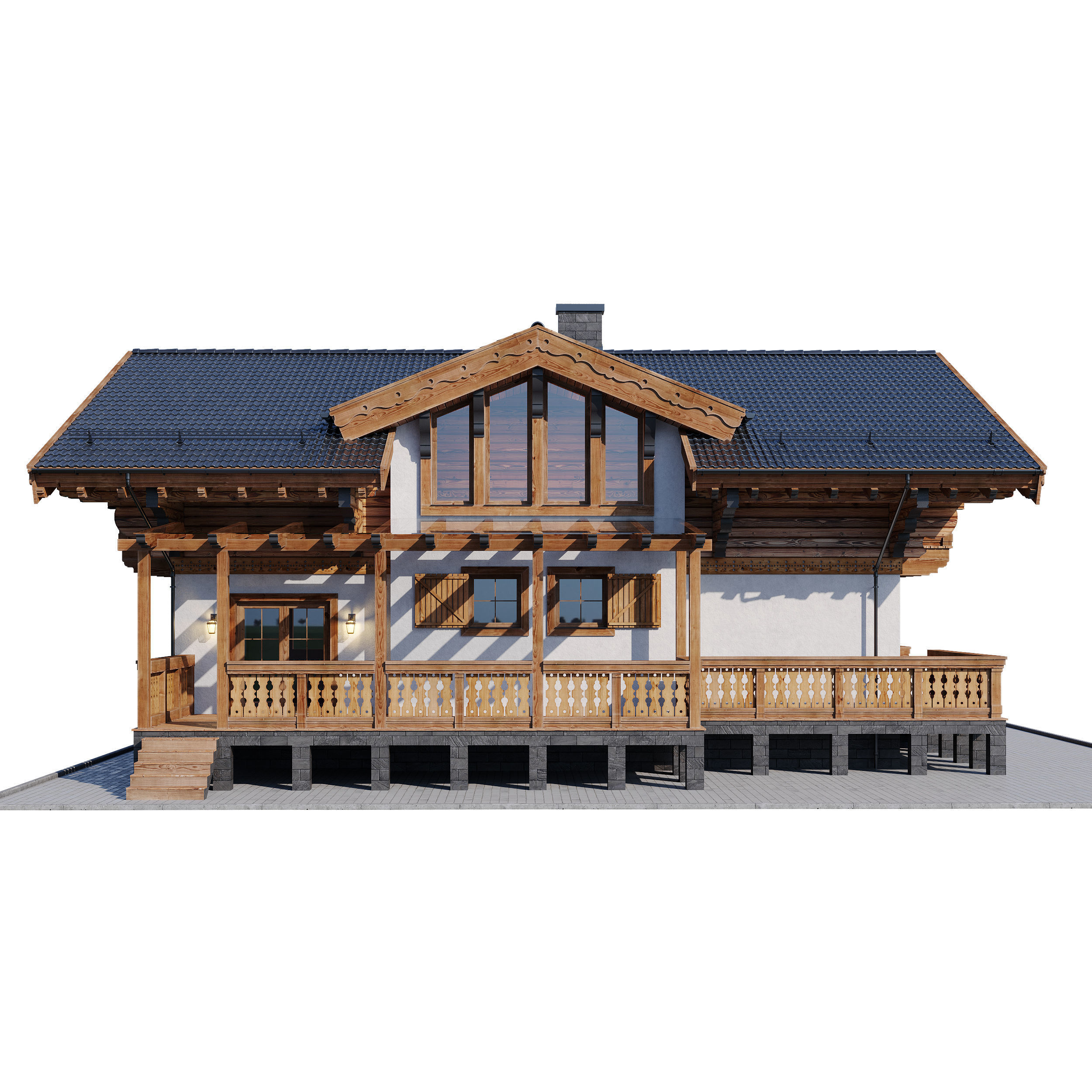 Eco wood v6 3D model_2