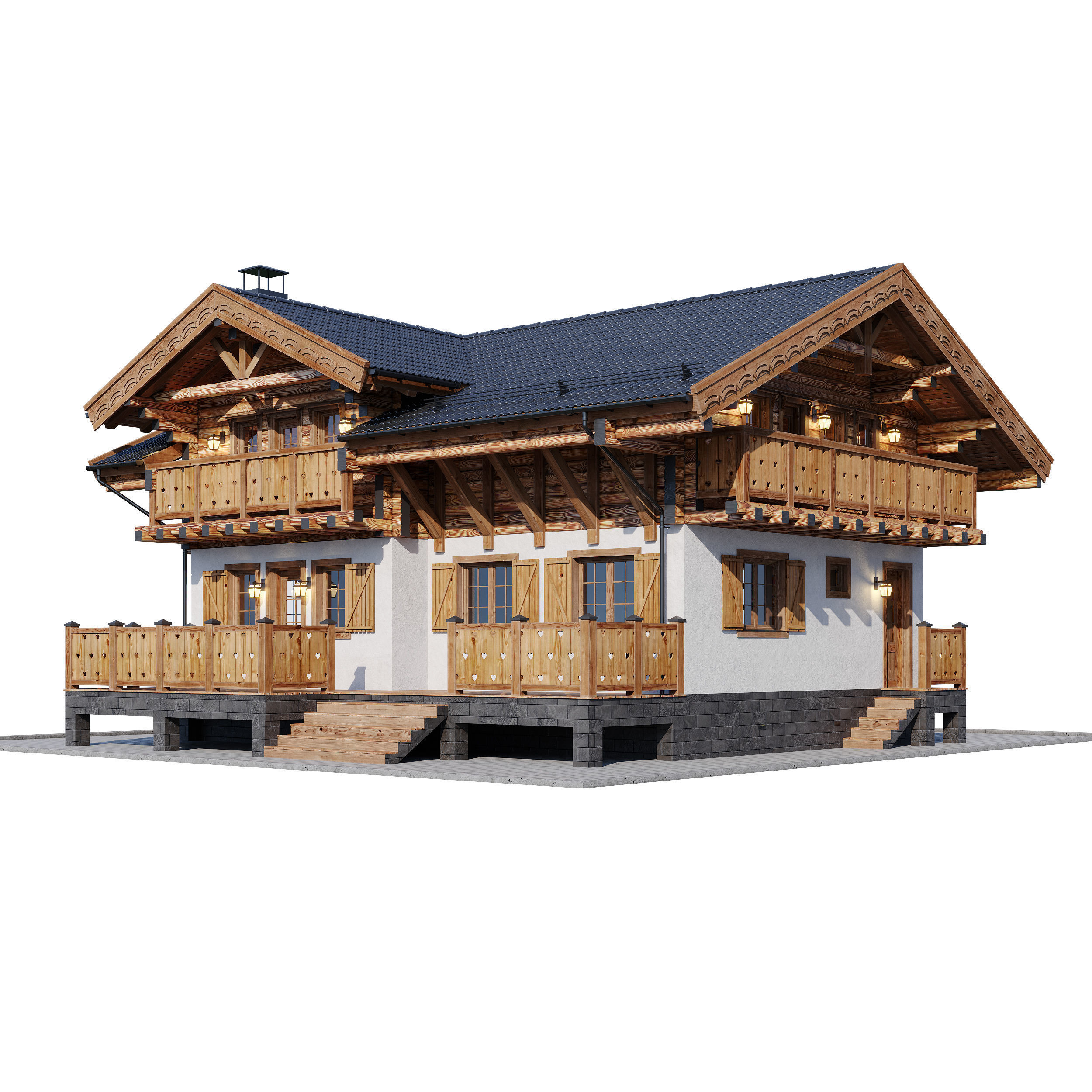 Eco wood v7 3D model_4