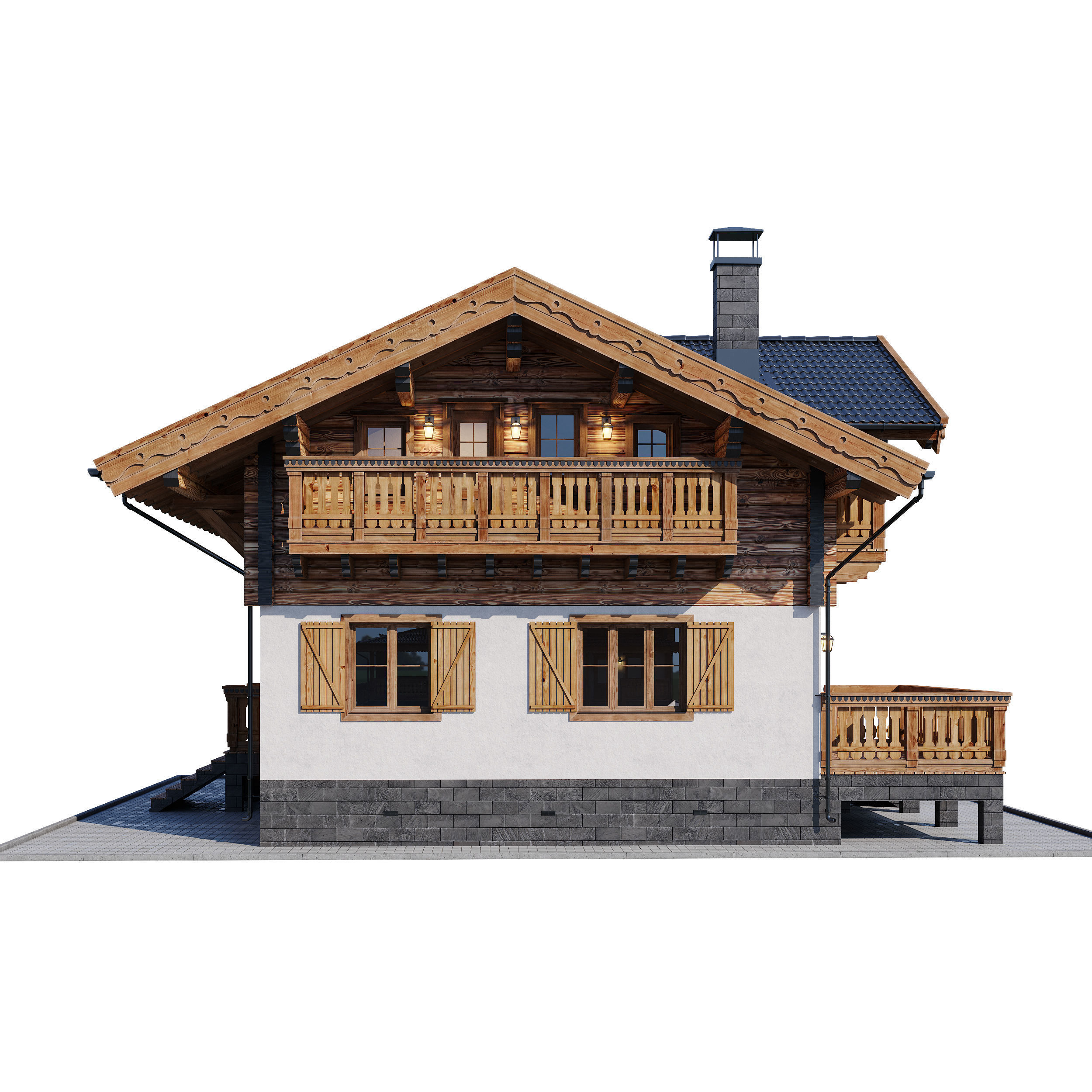 Eco wood v8 3D model_7