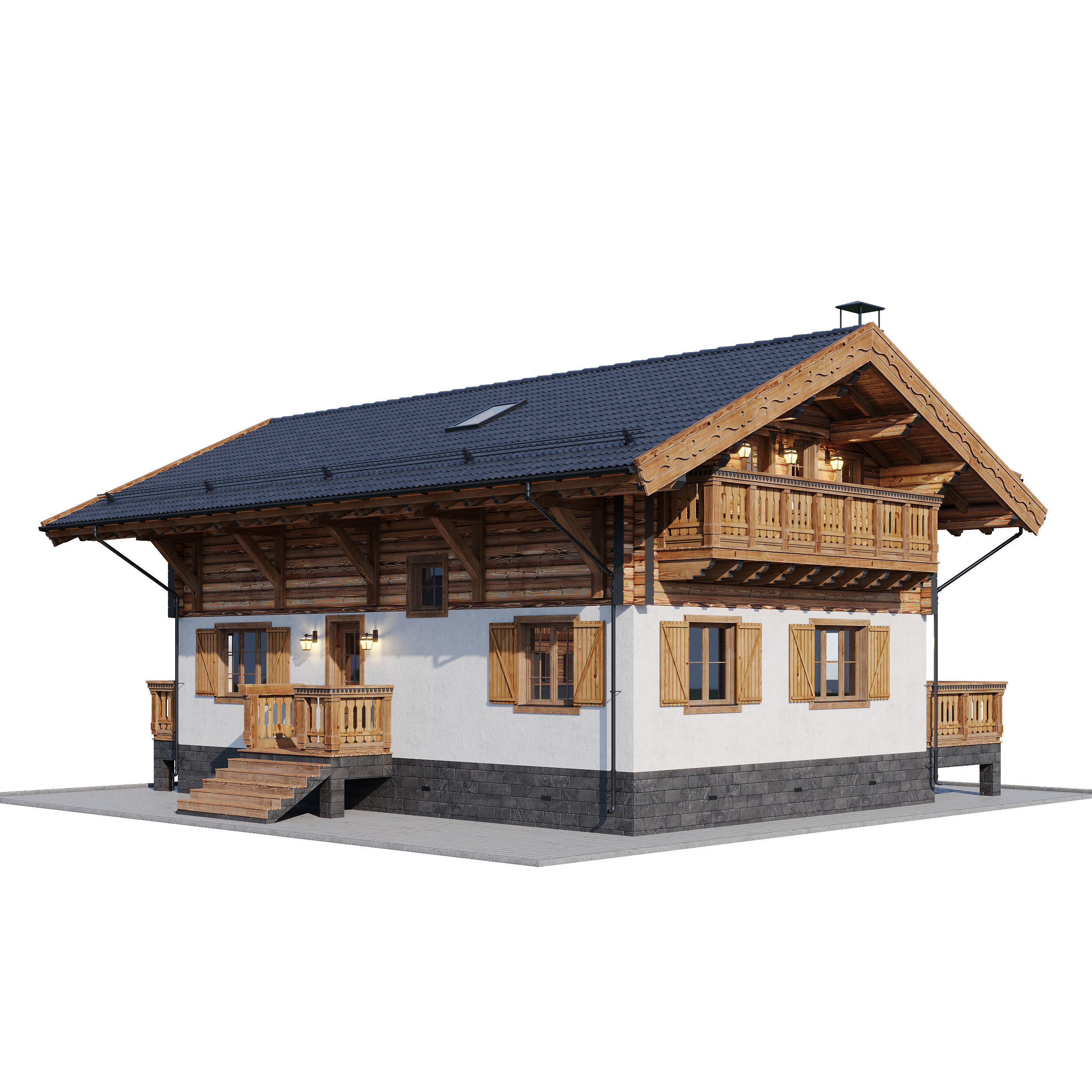 Eco wood v8 3D model_5