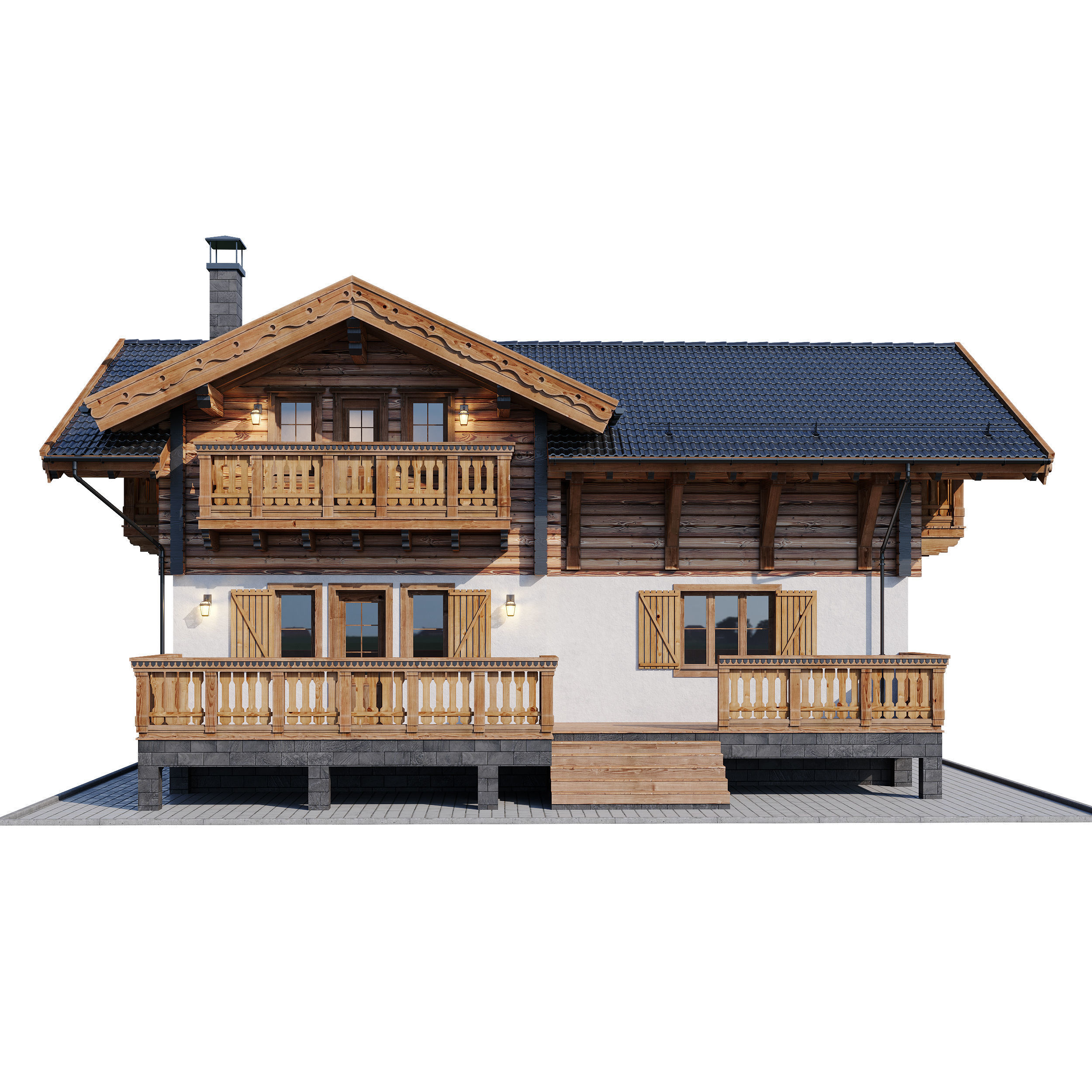 Eco wood v8 3D model_8
