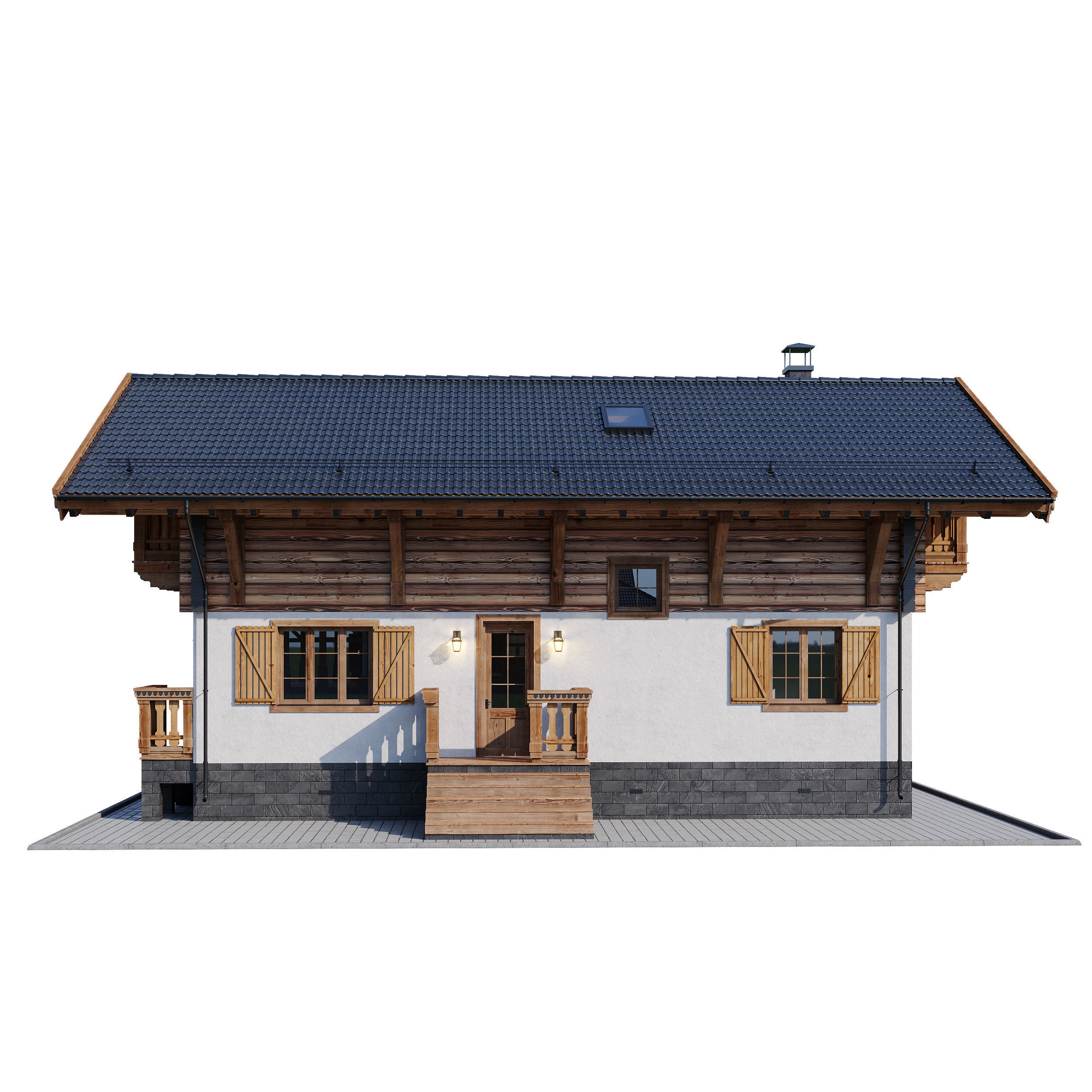 Eco wood v8 3D model_6