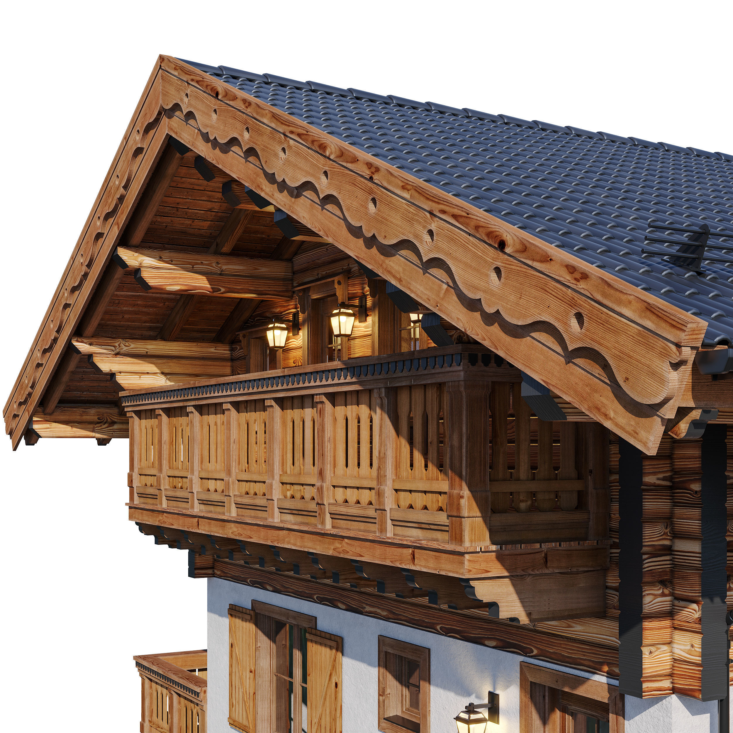 Eco wood v8 3D model_2