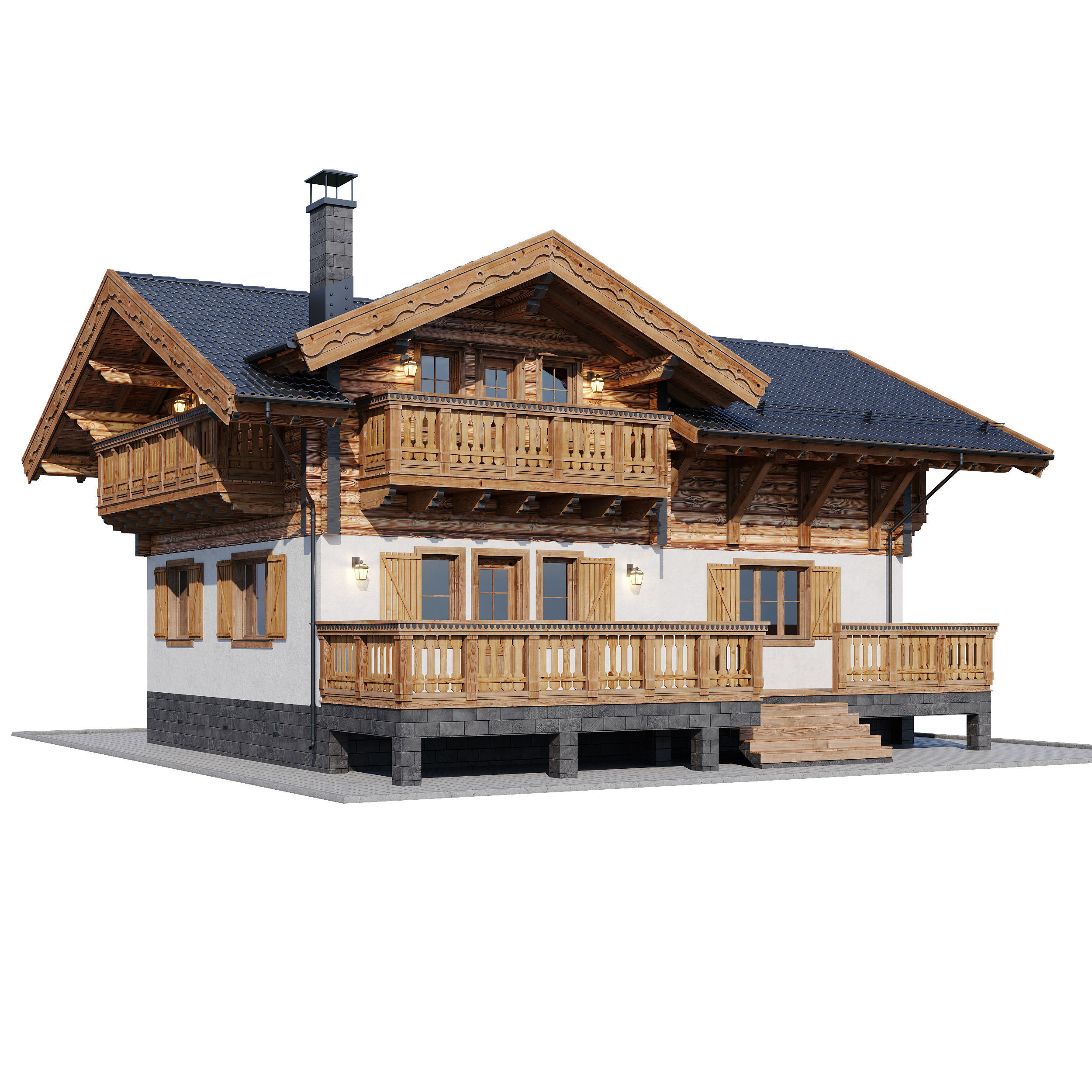 Eco wood v8 3D model_3