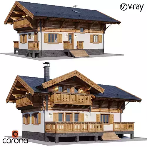 Eco wood v8 3D model