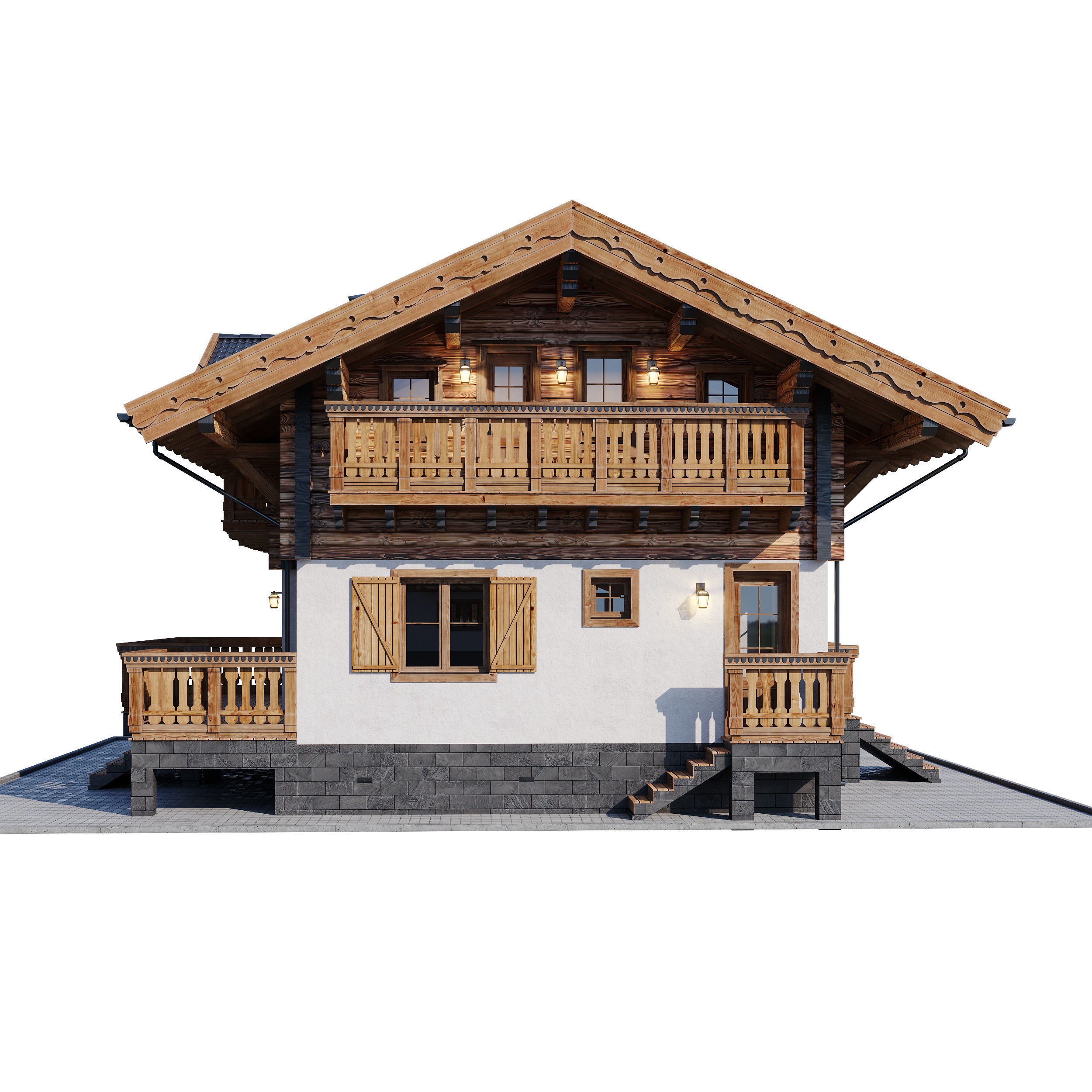 Eco wood v8 3D model_9