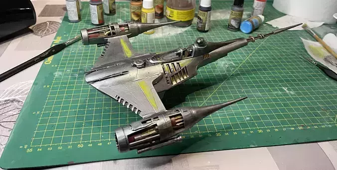 May the 4th -The MANDALORIAN Saison 3 - Din Djarin N-1 Starship 3D print model