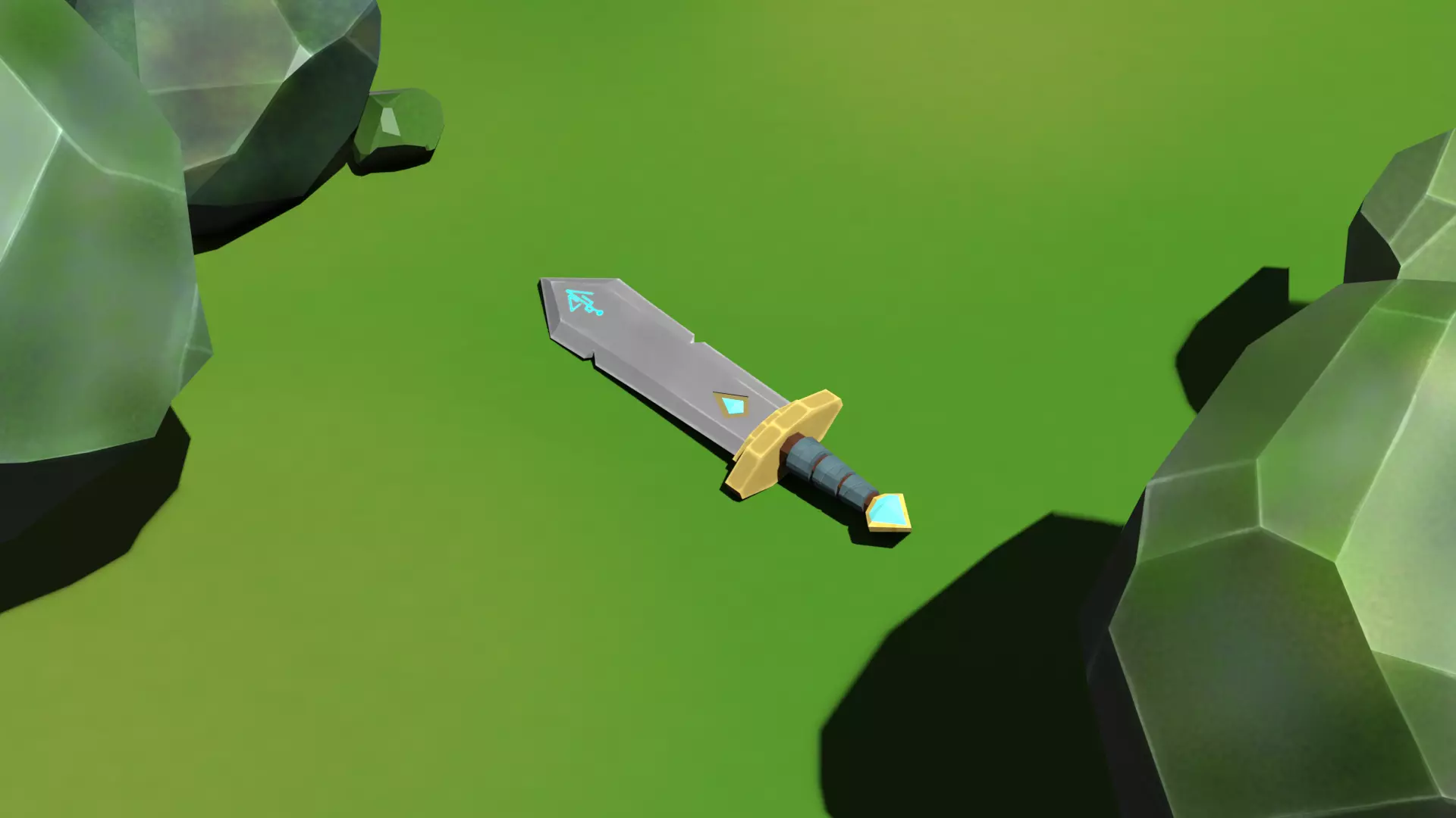 Fantasy Sword Free low-poly 3D model