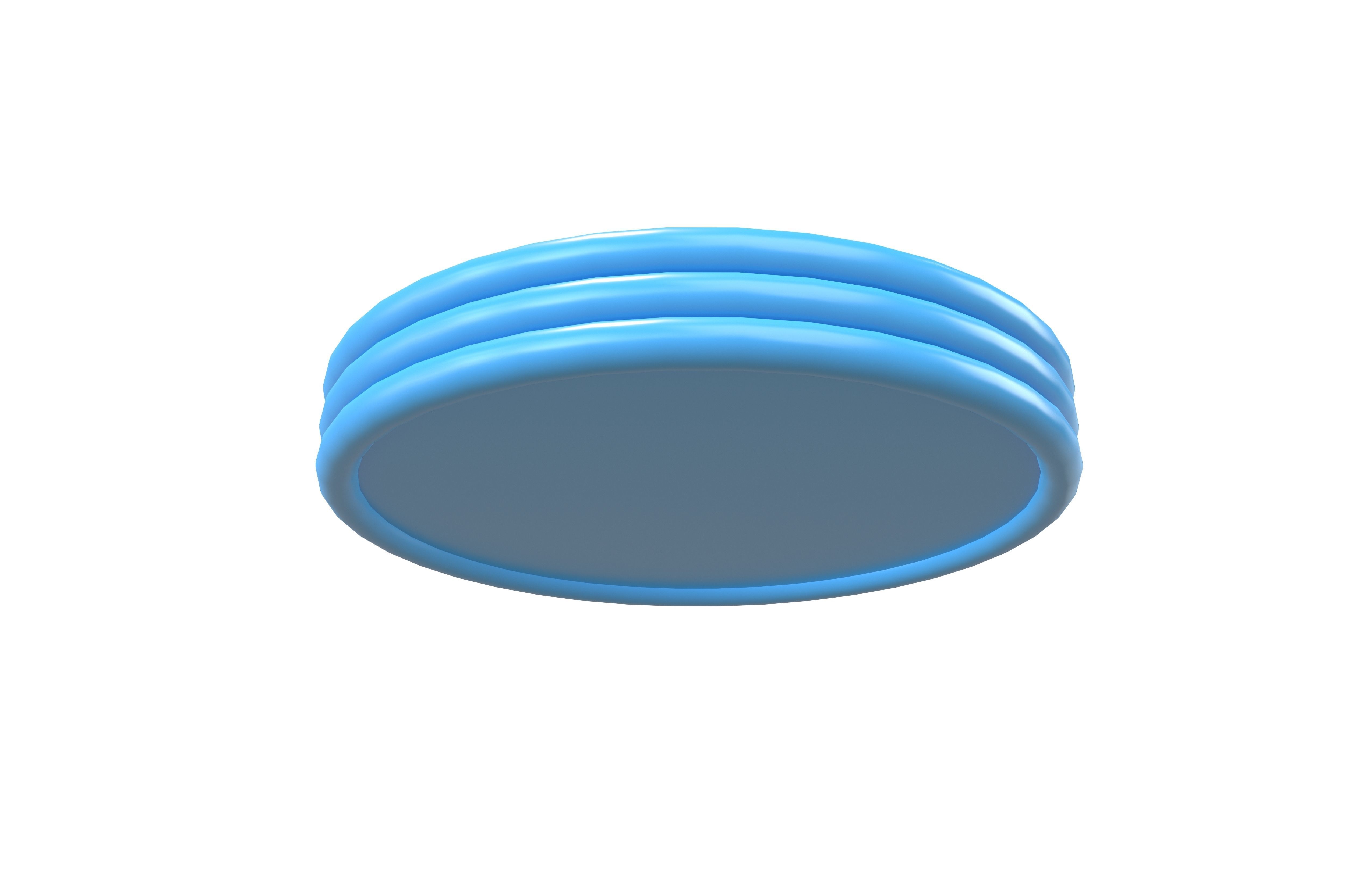 Inflatable Ring Pool v1 001 Low-poly 3D model_3