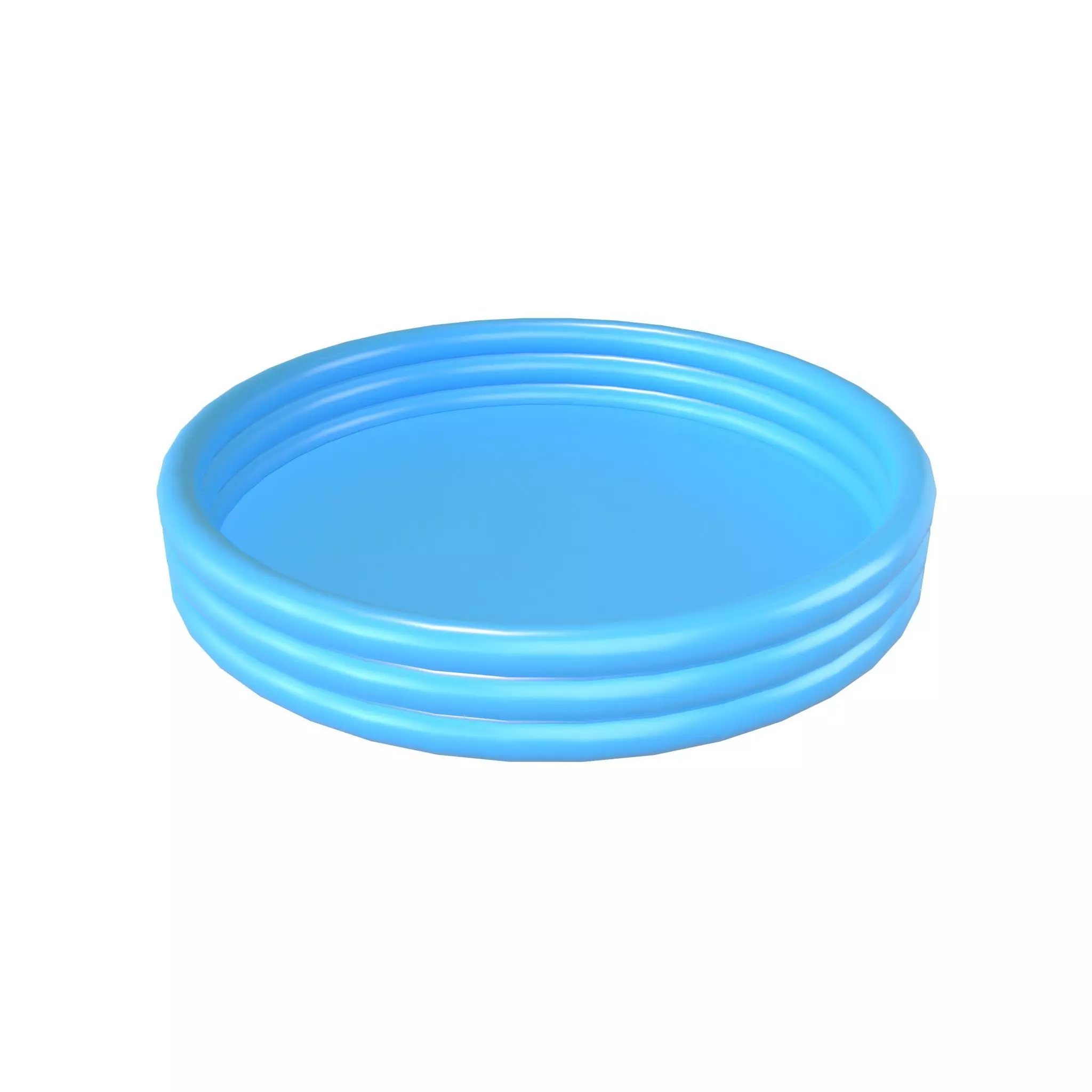 Inflatable Ring Pool v1 001 Low-poly 3D model_0