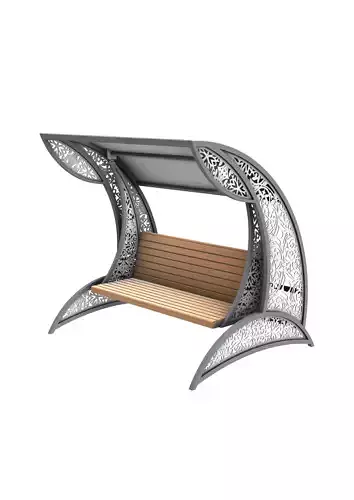 swing outdoor bench with canopy