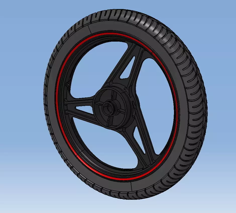 Rear wheel YBR 125 3D model