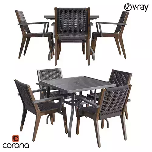 Outdoor compact dinning set