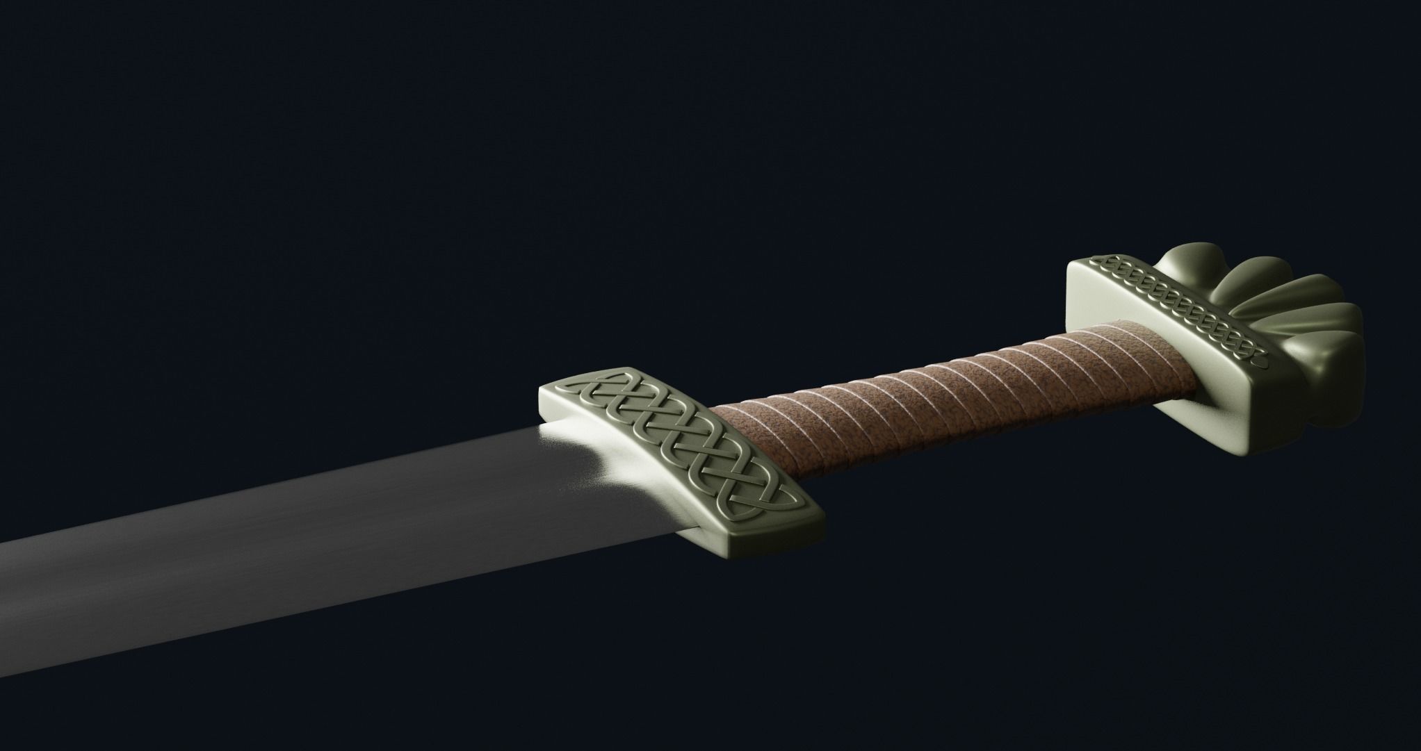 Viking sword 3D model_11