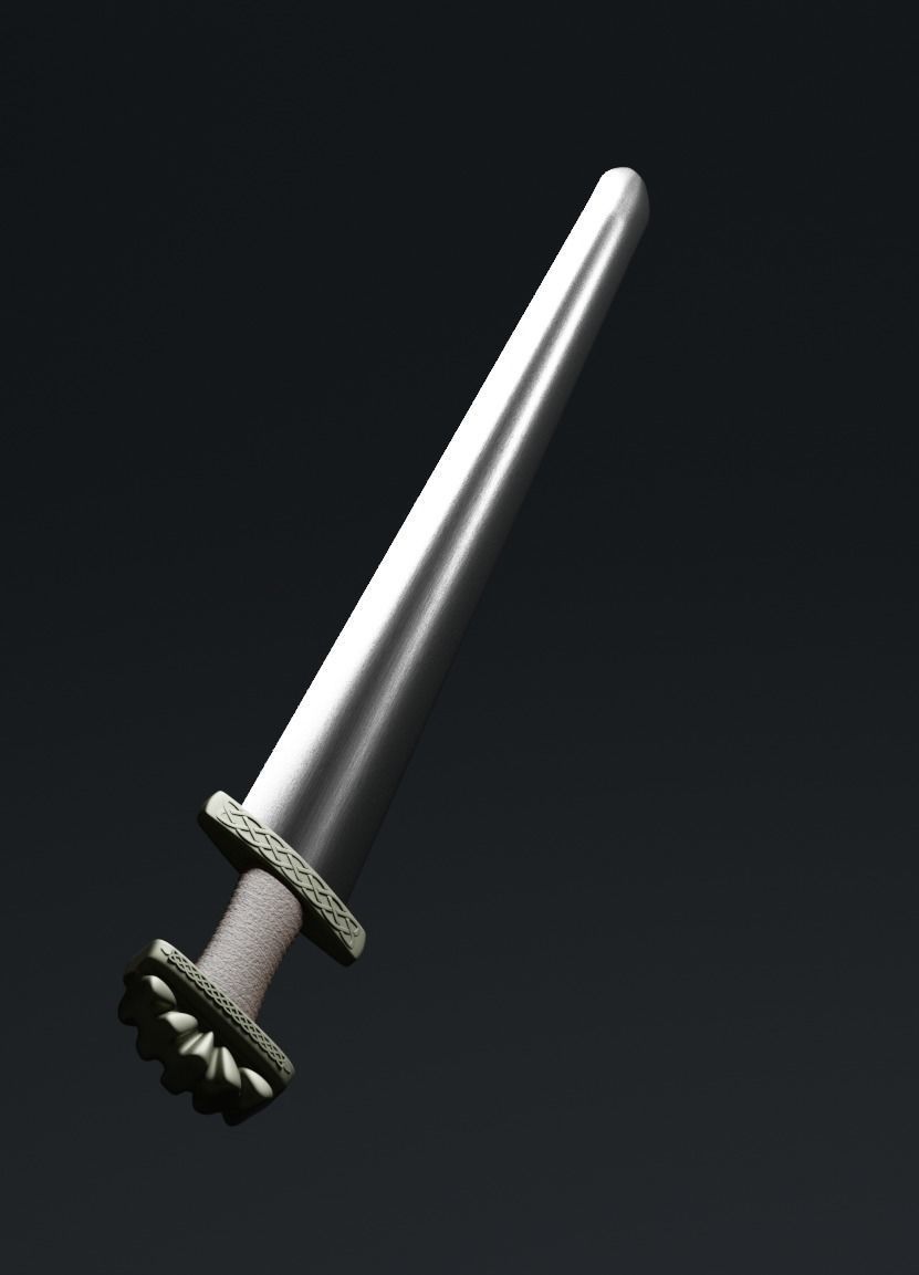 Viking sword 3D model_13