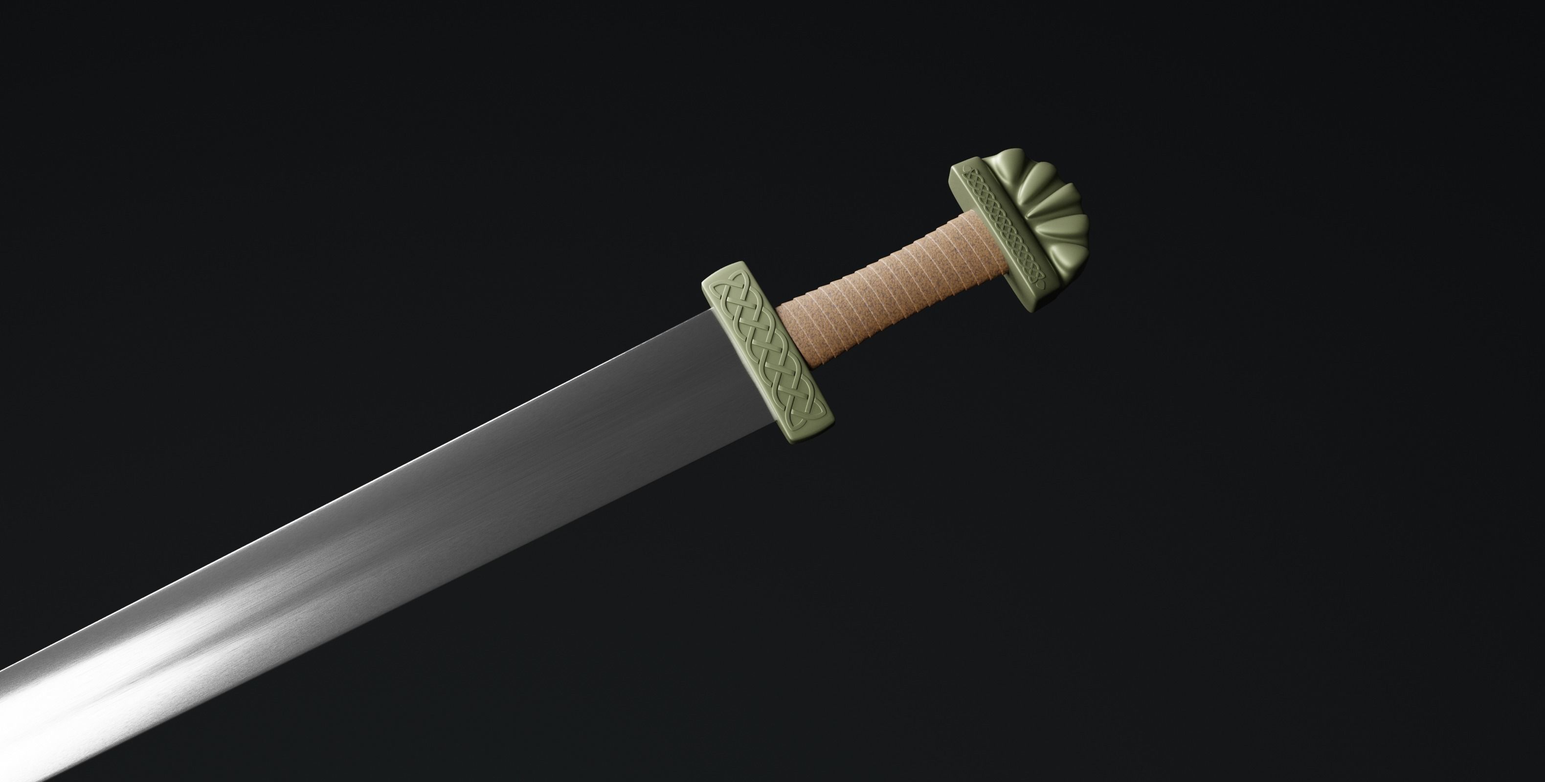 Viking sword 3D model_12