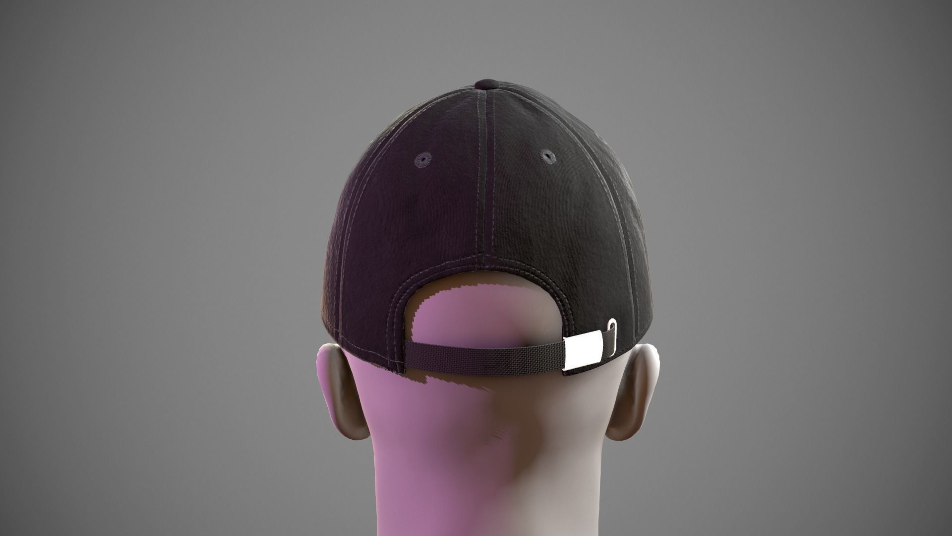 Baseball cap 3D model_5