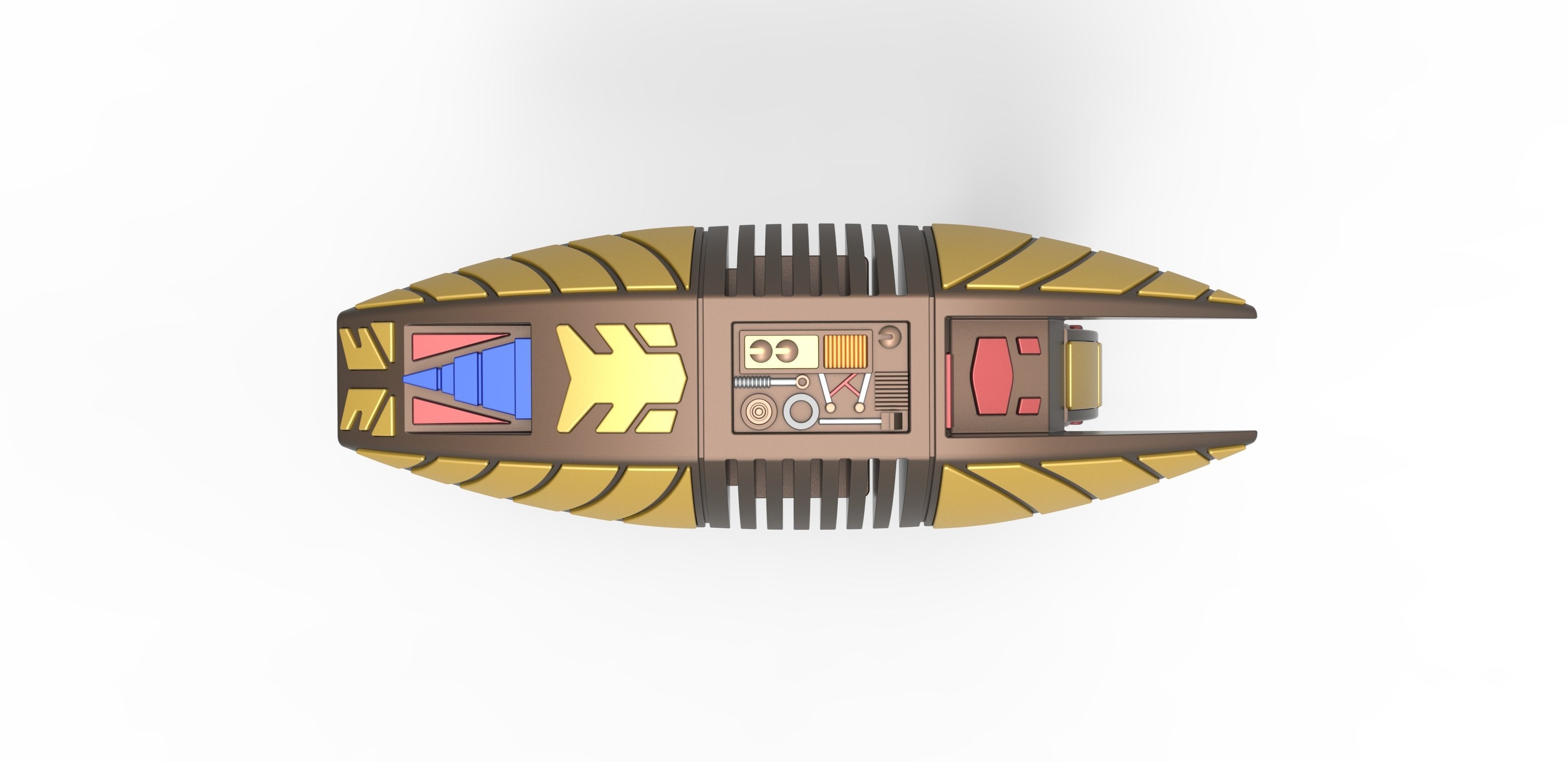 Cardassian phaser from Star Trek Deep Space Nine 3D print model_8