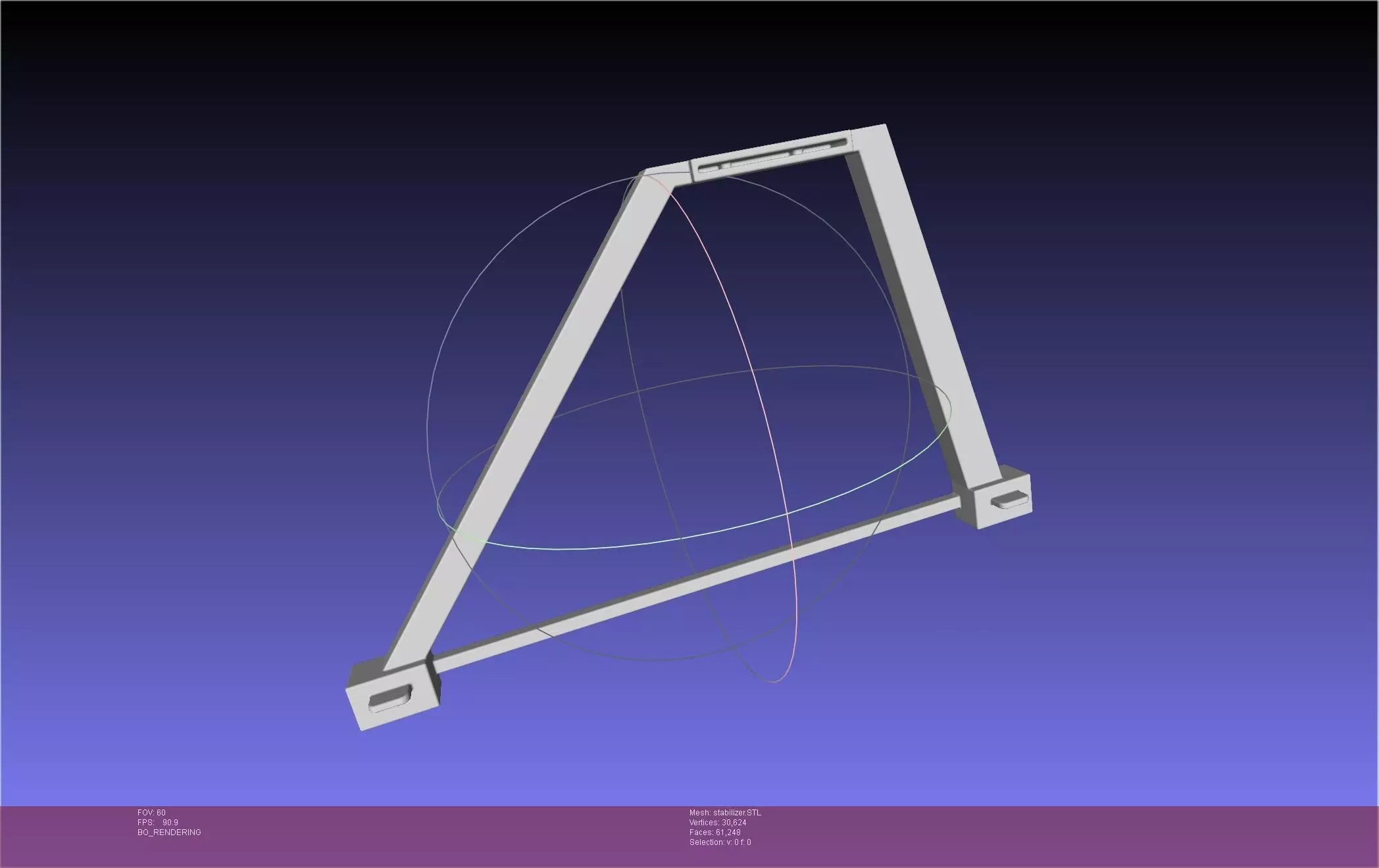 Basic Benchdesk Gpu Stabilizer Bracket 3D print model