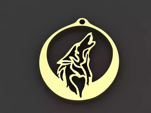 wolf pendant  jewelry 