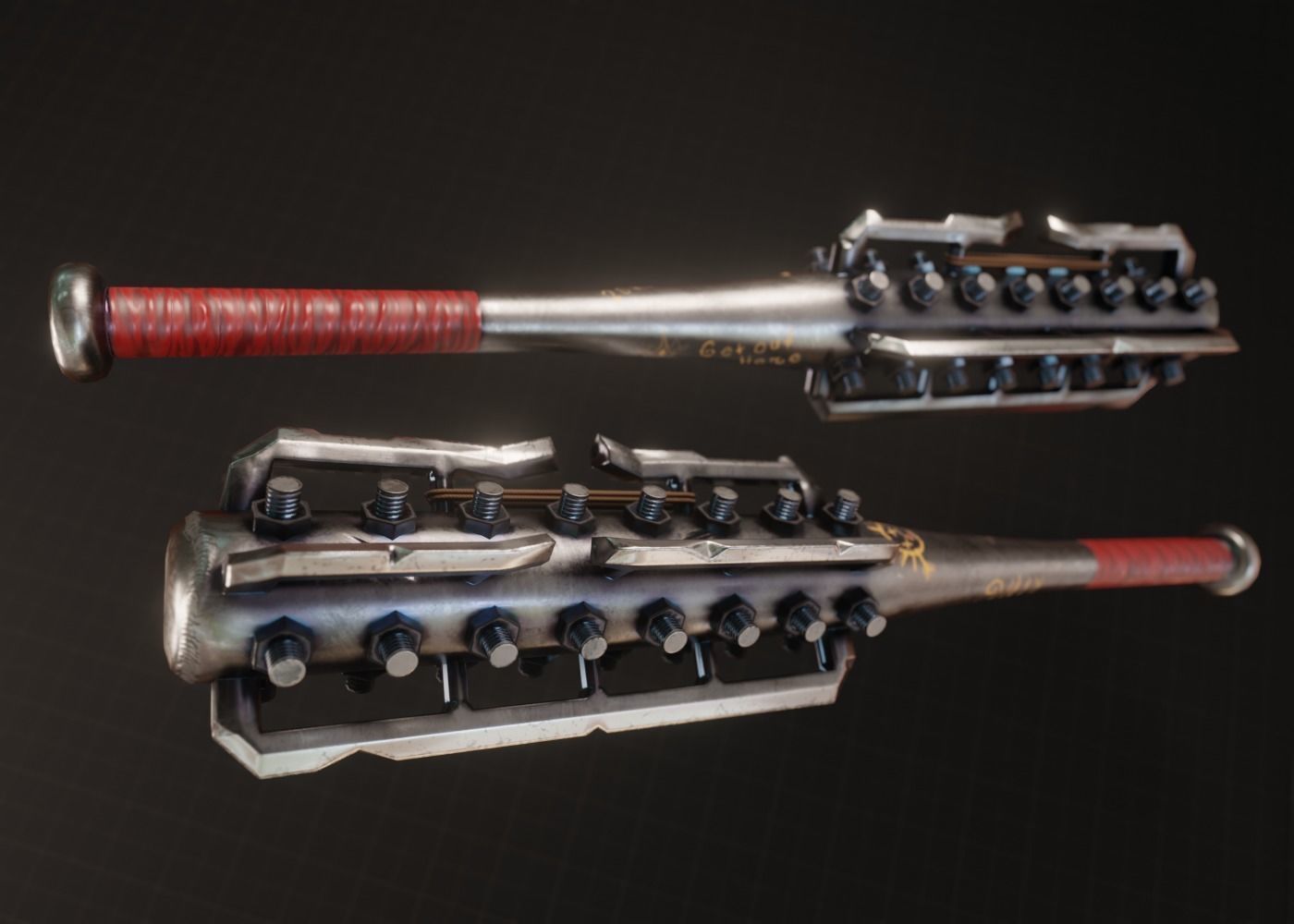 Survival Bat Low-poly 3D model_3