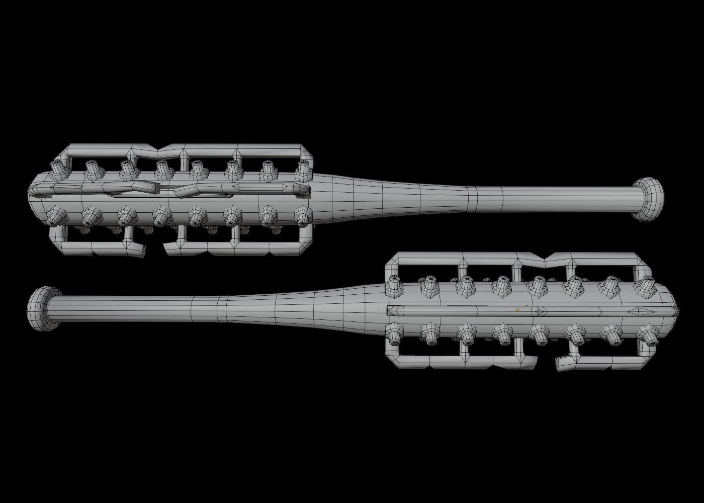 Survival Bat Low-poly 3D model_4