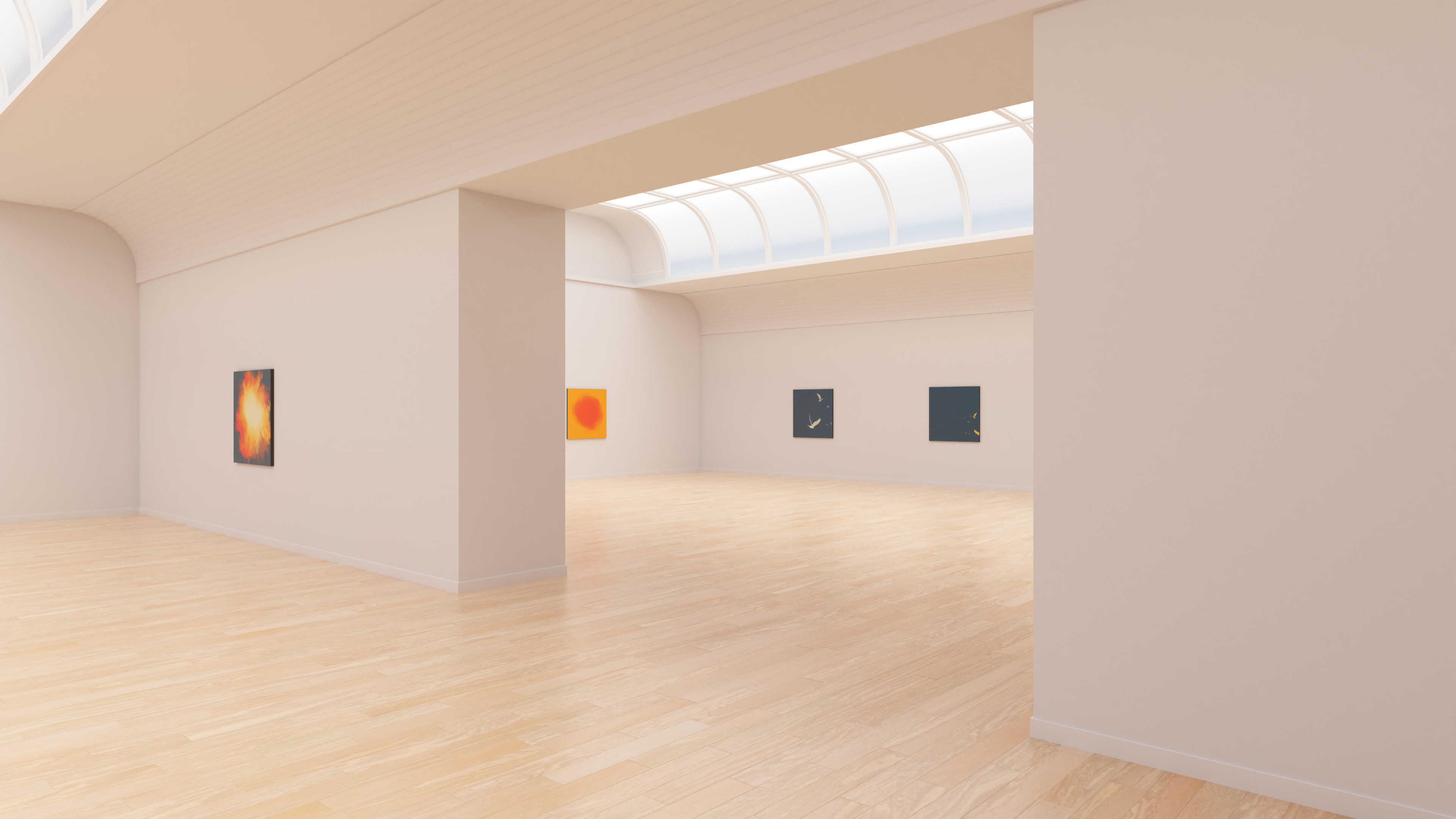 Art Museum Gallery Interior 24 Low-poly 3D model_9