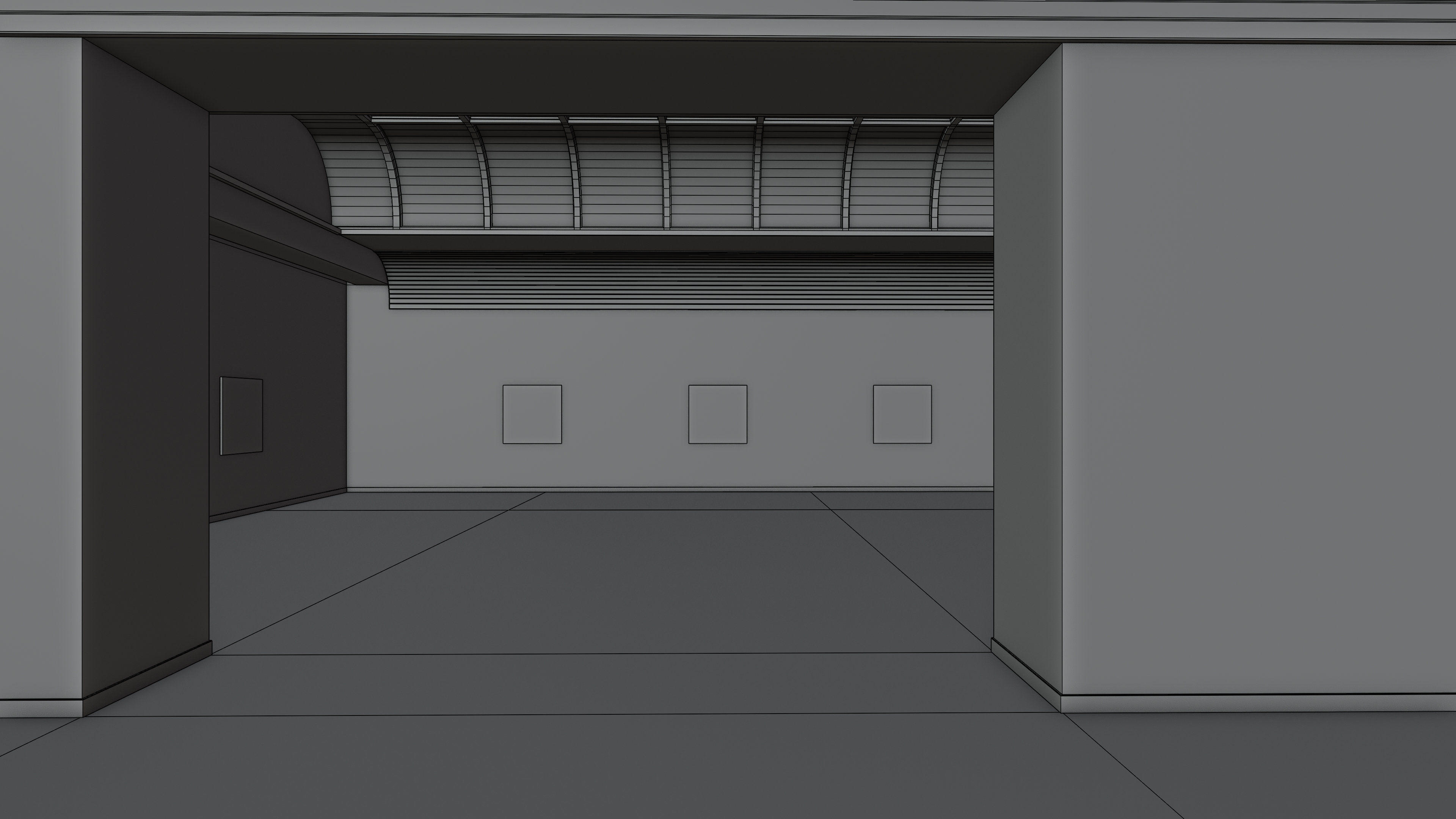 Art Museum Gallery Interior 24 Low-poly 3D model_16