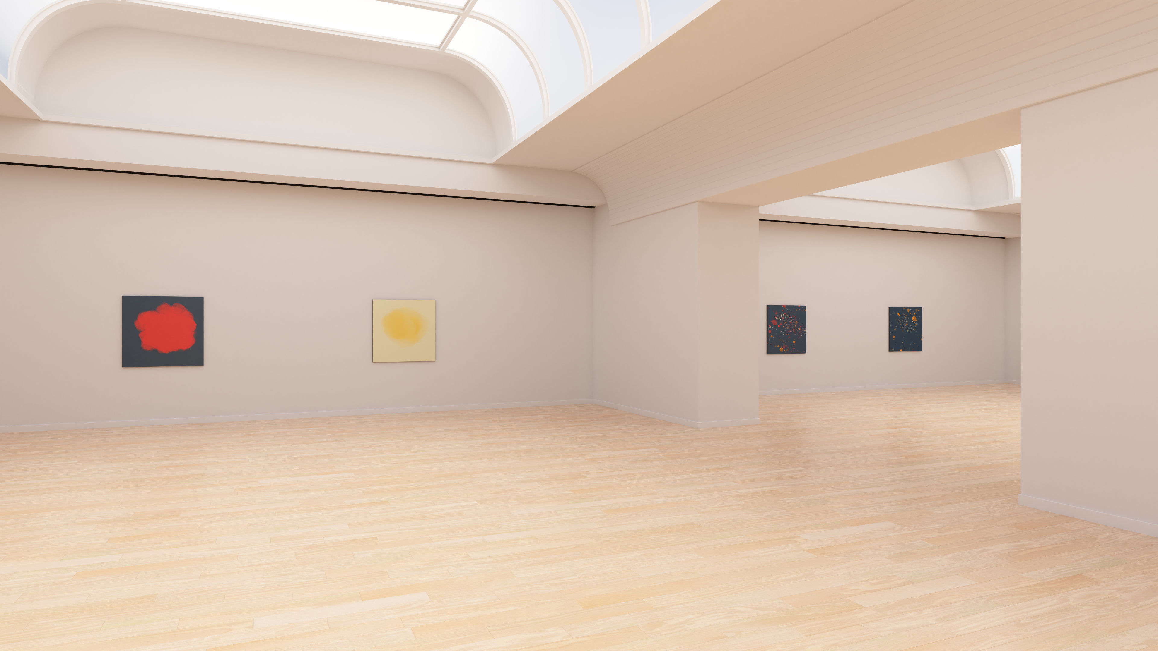 Art Museum Gallery Interior 24 Low-poly 3D model_3