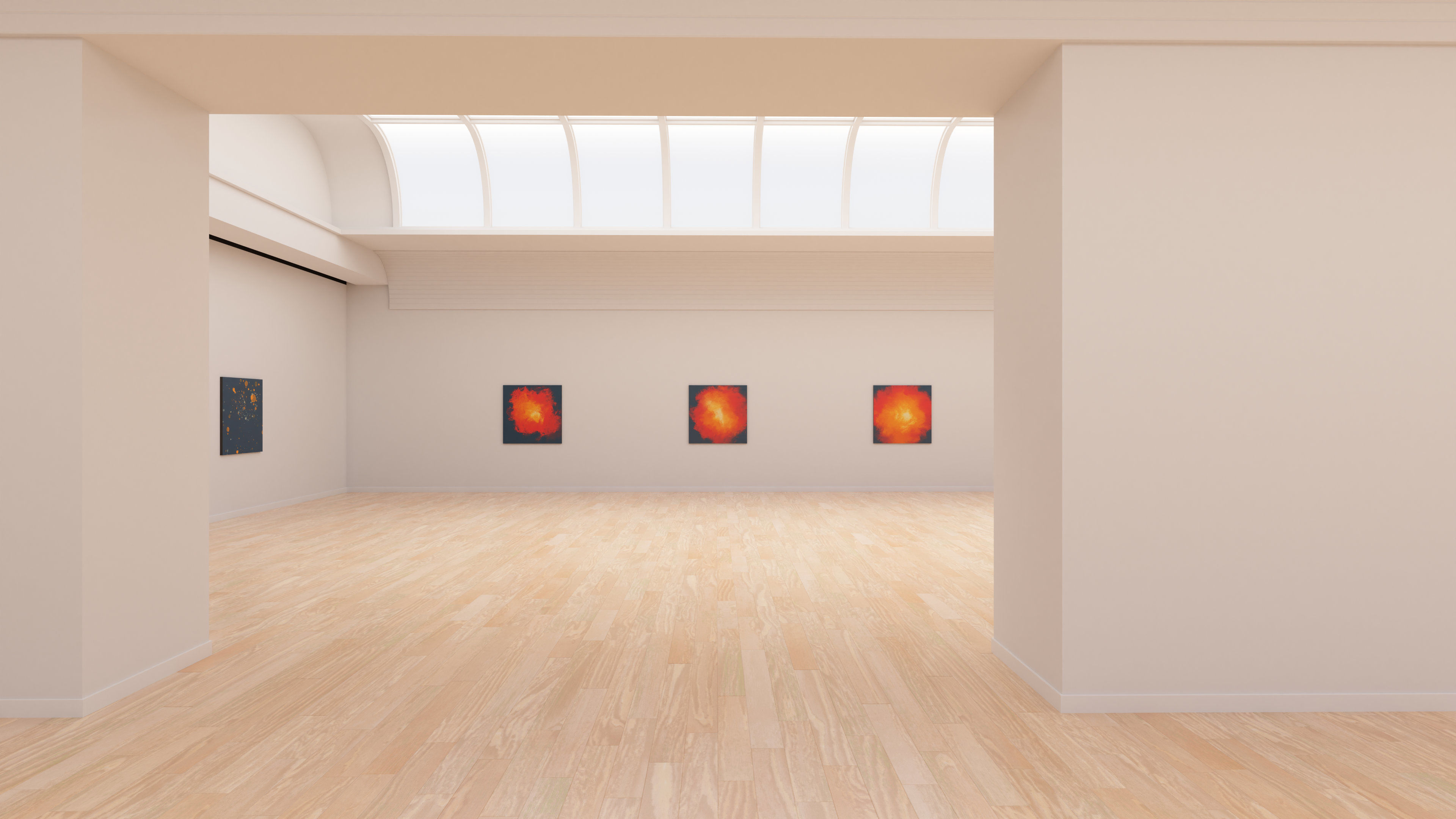 Art Museum Gallery Interior 24 Low-poly 3D model_4