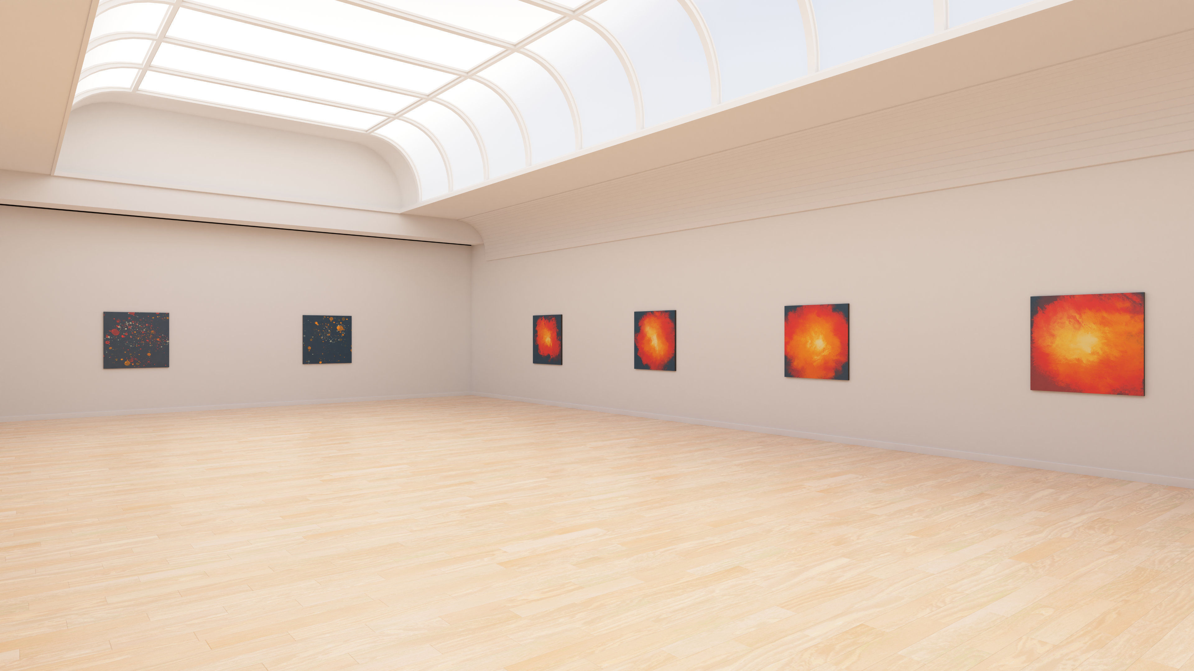 Art Museum Gallery Interior 24 Low-poly 3D model_6