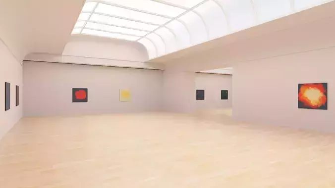 Art Museum Gallery Interior 24 Low-poly 3D model
