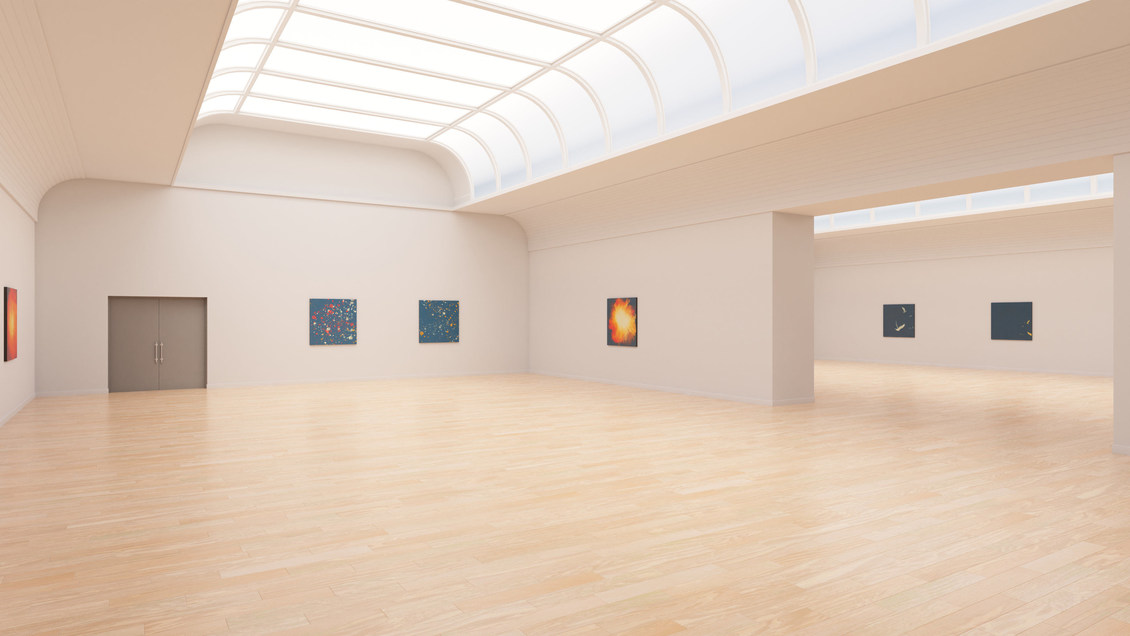 Art Museum Gallery Interior 24 Low-poly 3D model_8