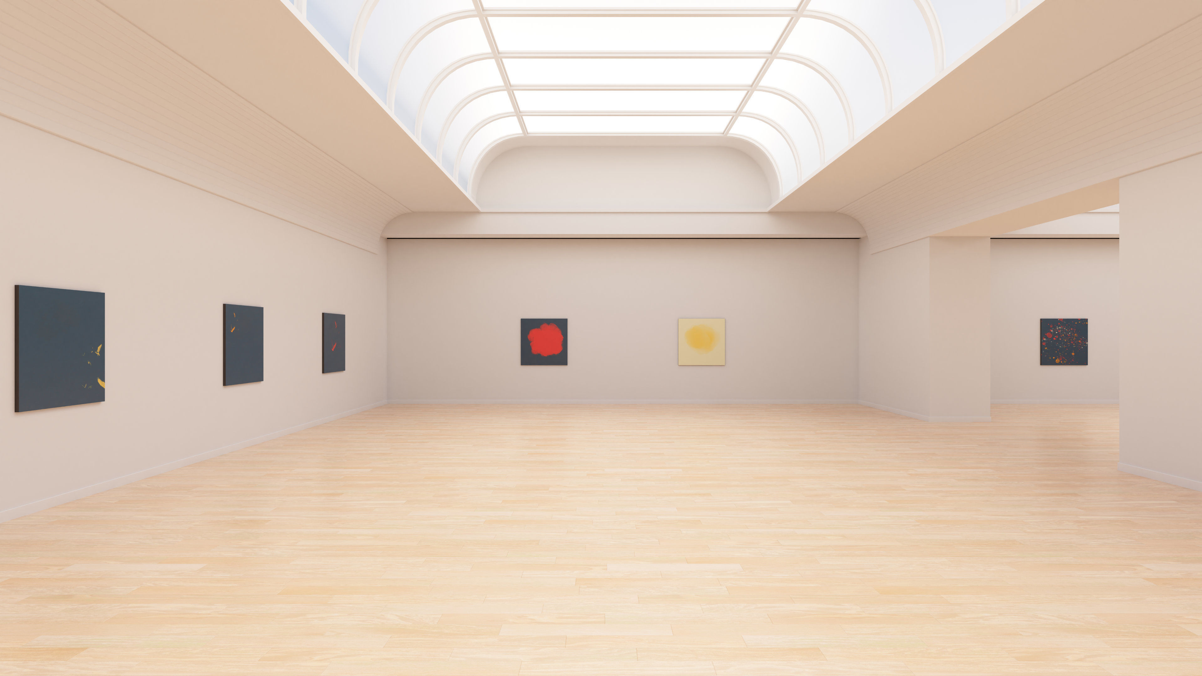 Art Museum Gallery Interior 24 Low-poly 3D model_1