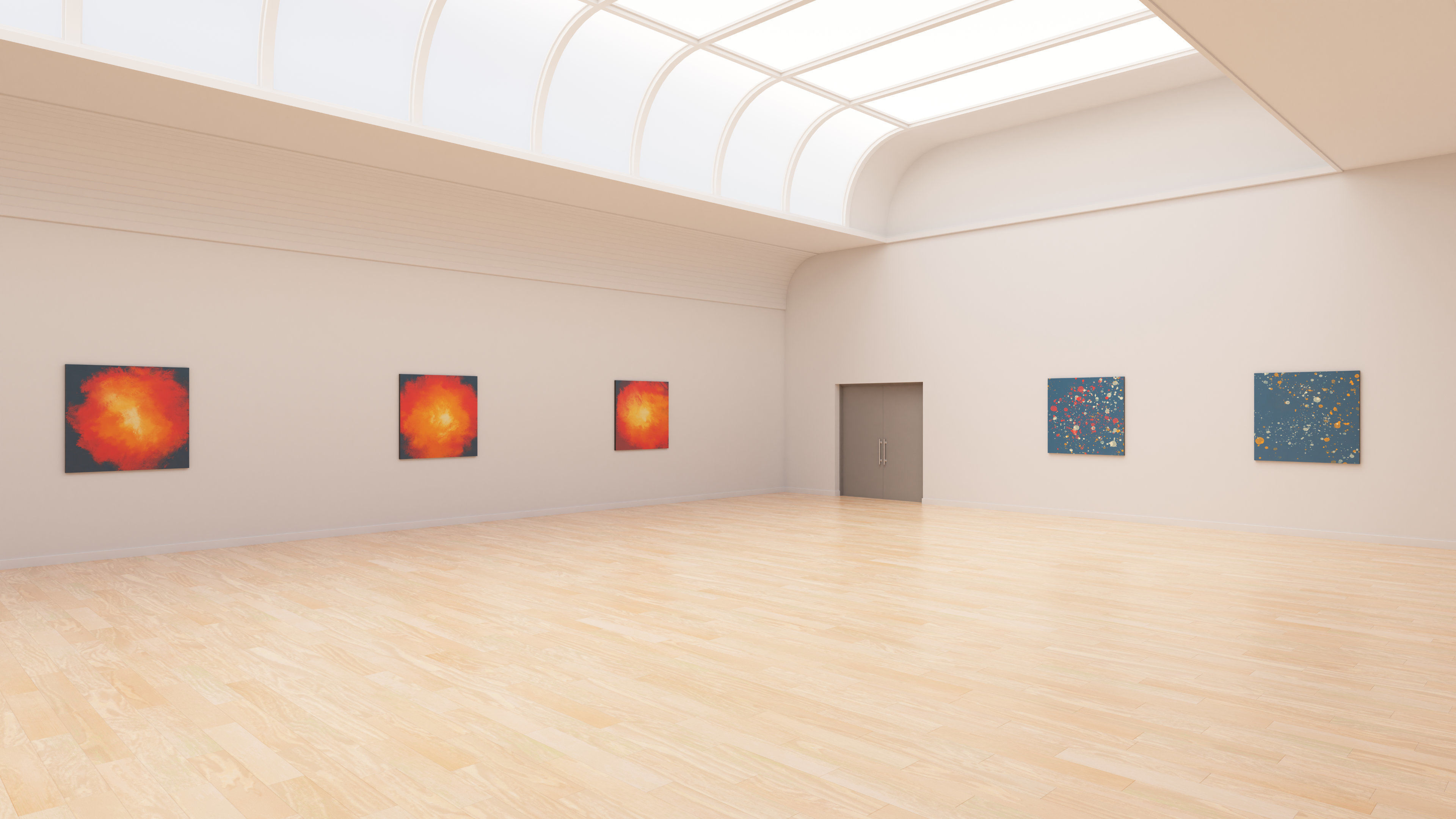 Art Museum Gallery Interior 24 Low-poly 3D model_5