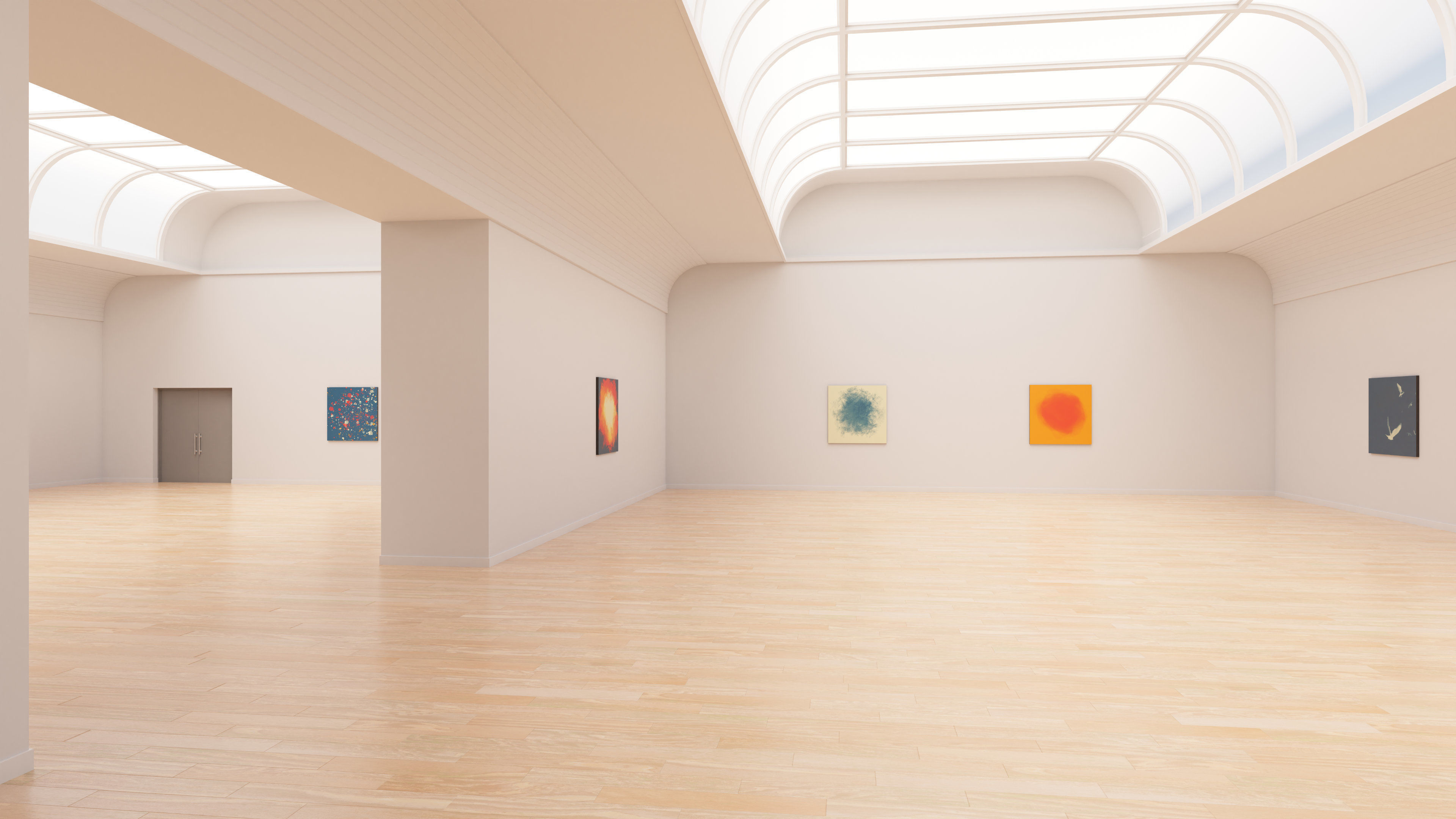 Art Museum Gallery Interior 24 Low-poly 3D model_10