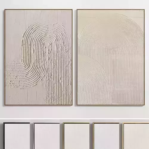 Plaster Two Photo Frame E-36