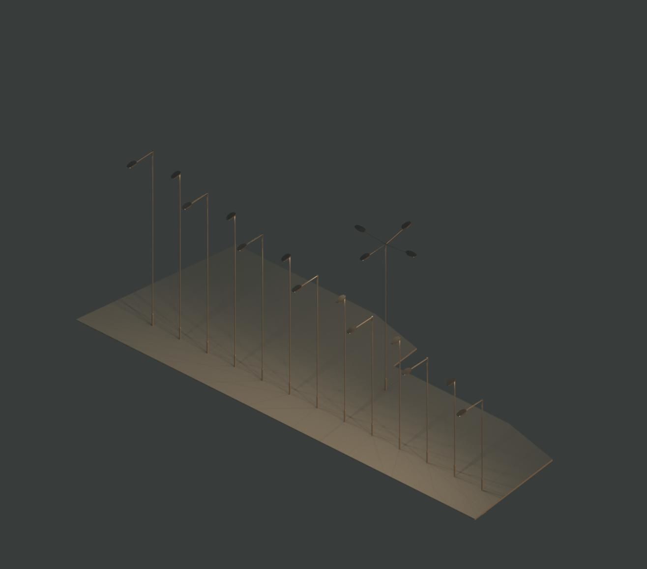 Revit - Light Pole package 3D model_2