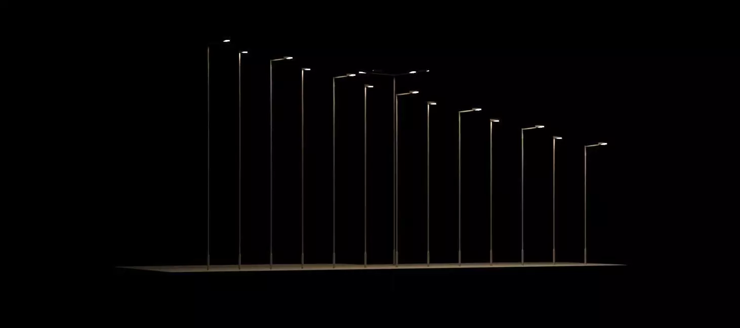 Revit - Light Pole package 3D model_0