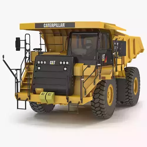 Caterpillar 775G Off Highway Truck Clean Rigged 3D model