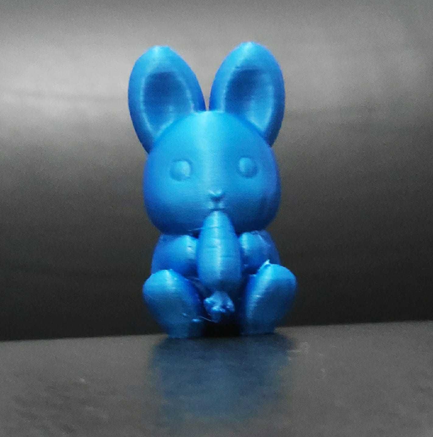 Bunny Eating Carrot 3D print model_8