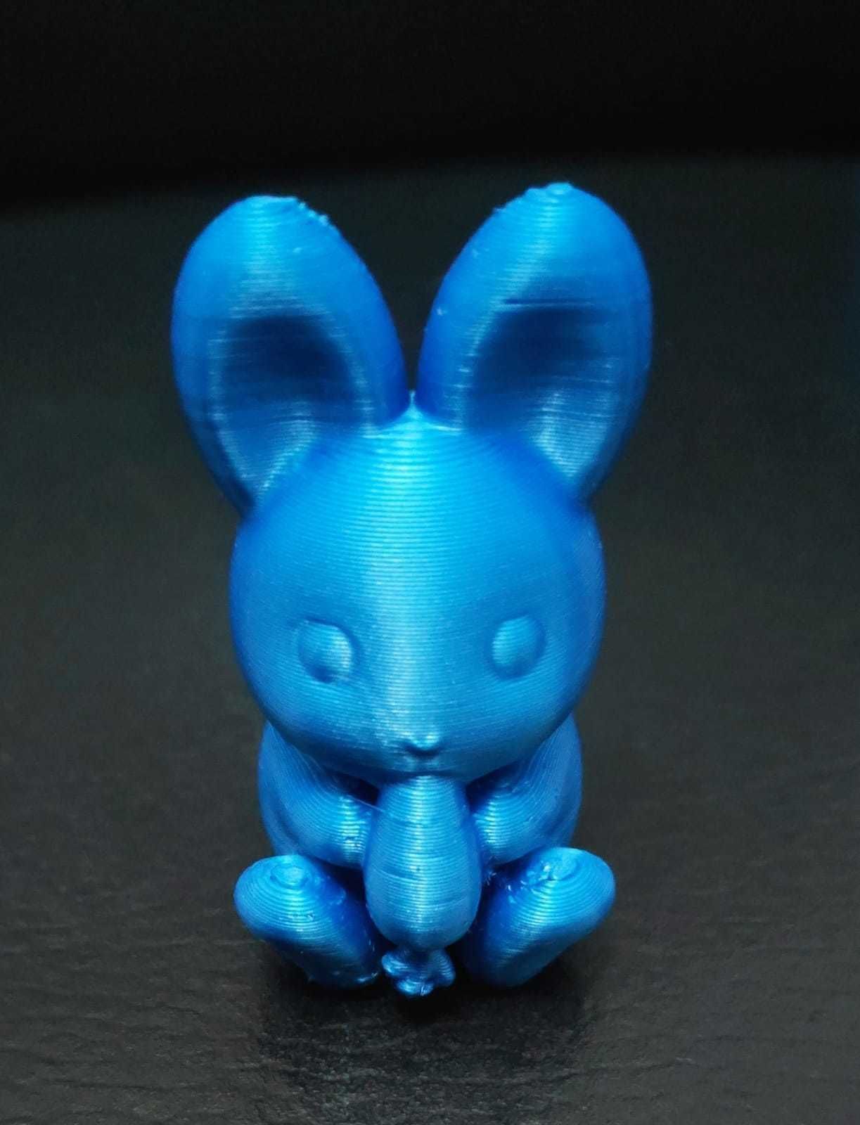 Bunny Eating Carrot 3D print model_10