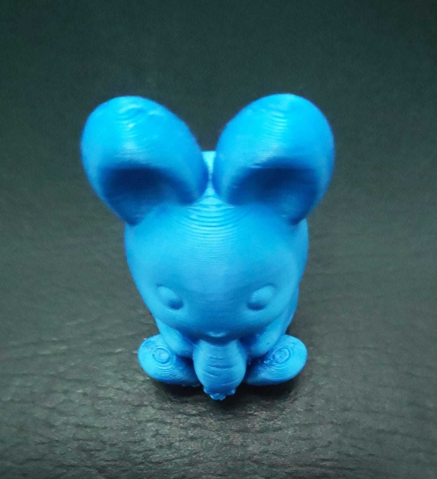 Bunny Eating Carrot 3D print model_11