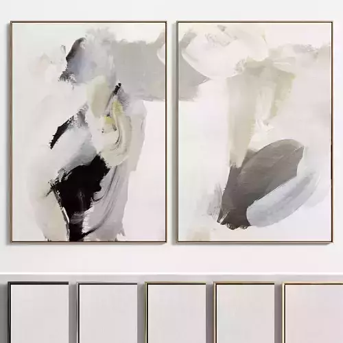 Plaster Two Photo Frame E-38