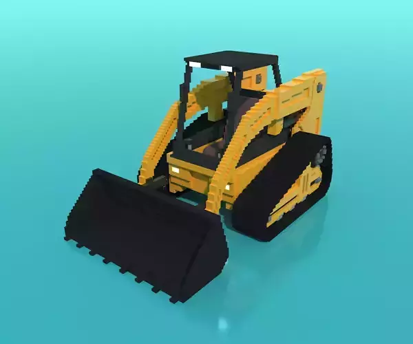 Mini Front Loader Vehicle Voxel
